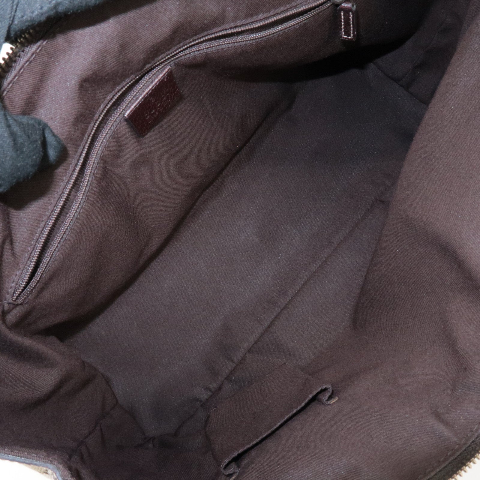 GUCCI Princy Sherry GG Canvas Leather Tote Bag Beige 177052 Used