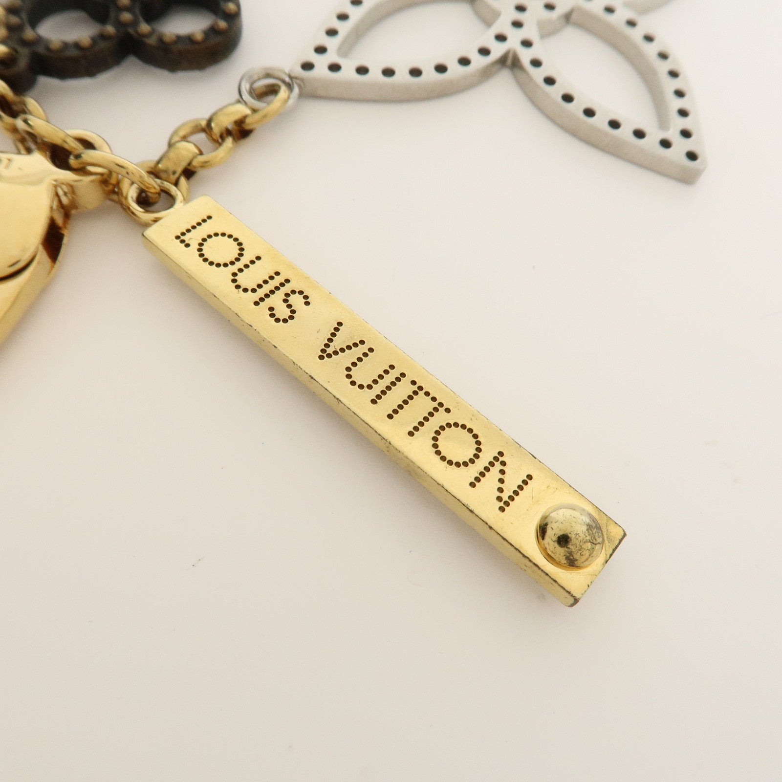 Louis Vuitton Bijoux Sac Tapage Metal Bag Charm Gold Silver M65090