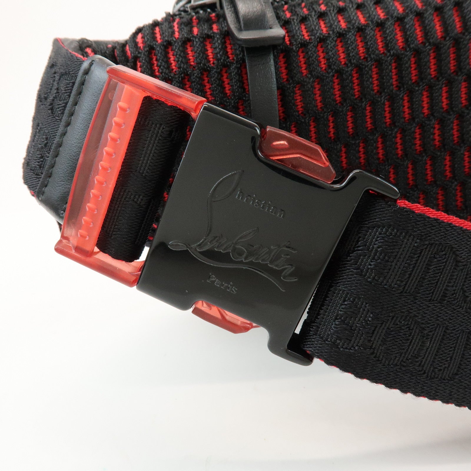 Christian Louboutin Paris New York City Leather Body Bag Black