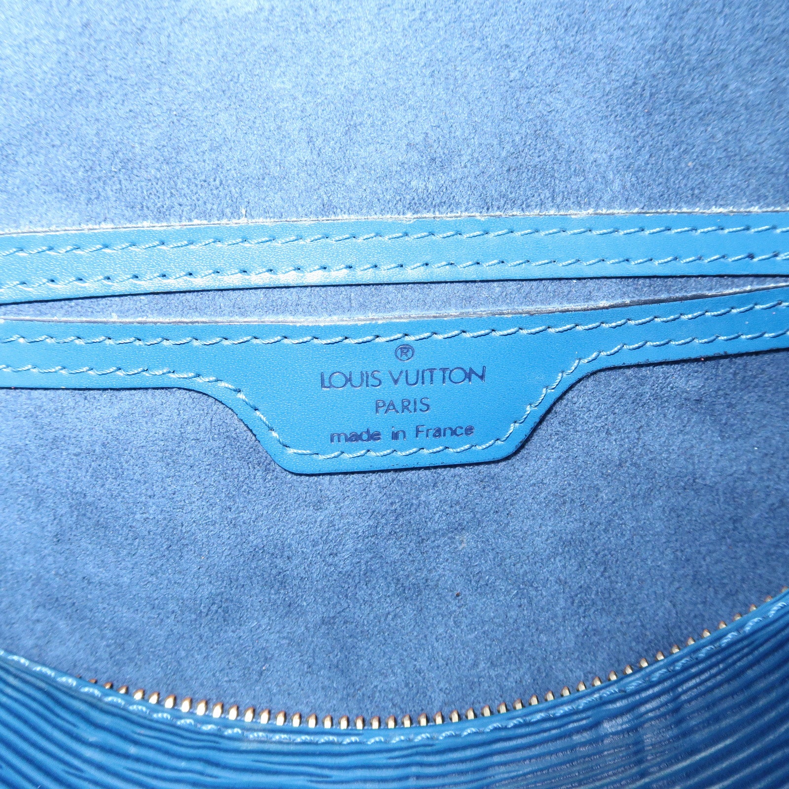 Louis Vuitton Epi Soufflot Shoulder Bag & Pouch Toledo Blue M52225