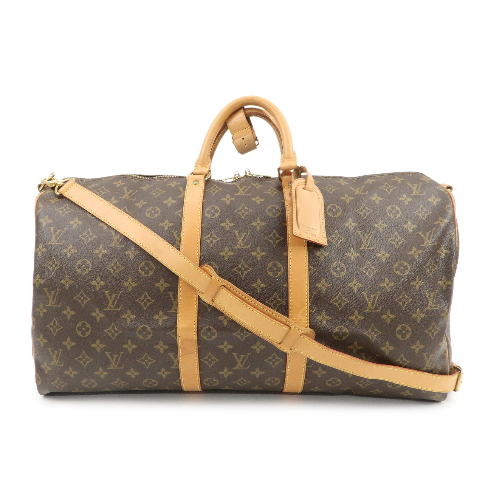 Louis Vuitton Monogram Keep All Bandouliere 55 Boston Bag M41414