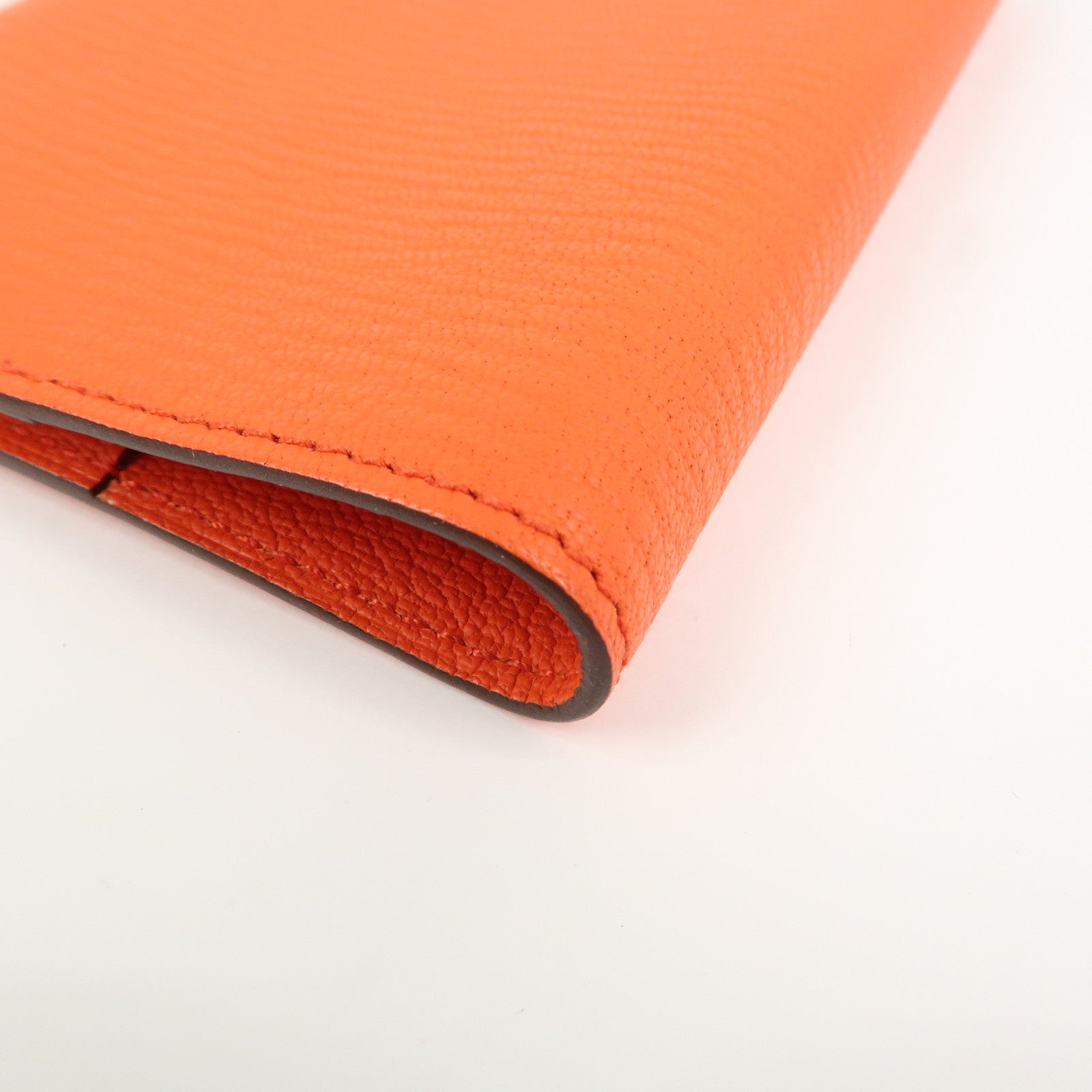 HERMES Leather Agenda PM Planner Cover X Stamped Orange