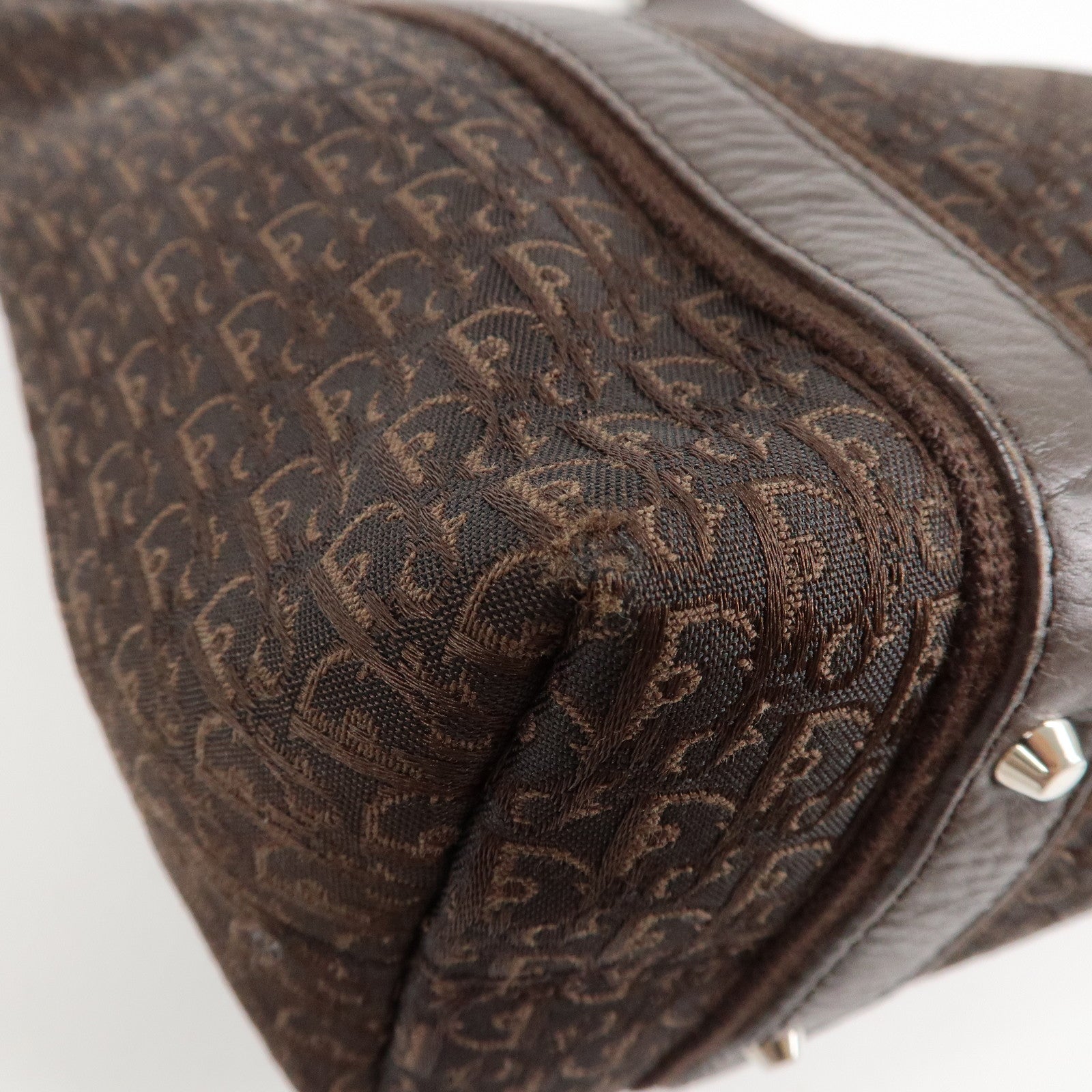 Christian Dior Trotter Street Chic Canvas Leather Hand Bag Used