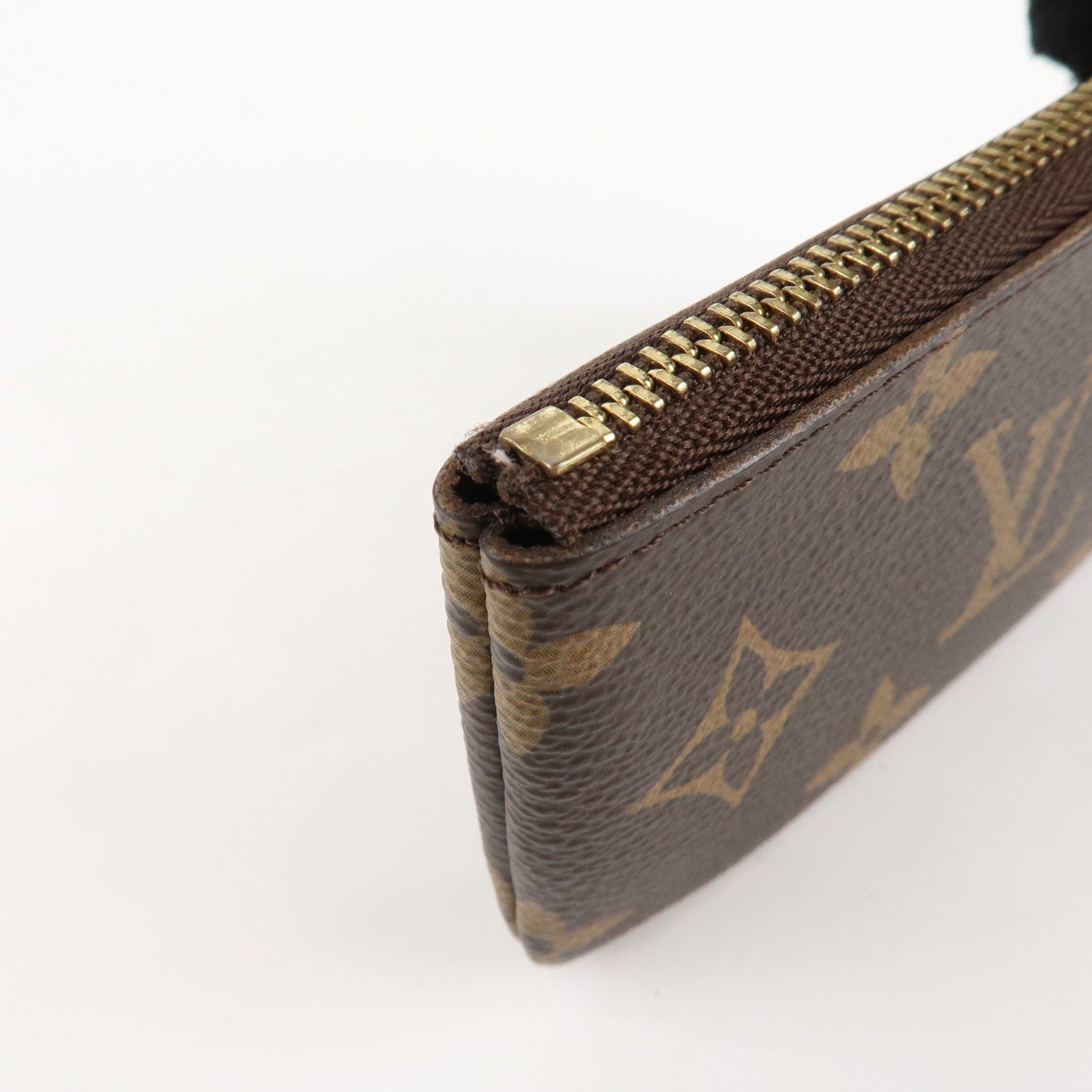 Louis Vuitton Monogram Pochette Cles Coin Case Key Case M62650 Used