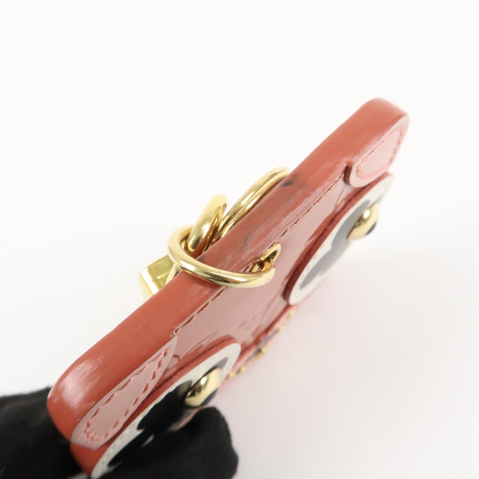 Louis Vuitton Monogram Vernis Porte Cles Animal Face M68217 Used
