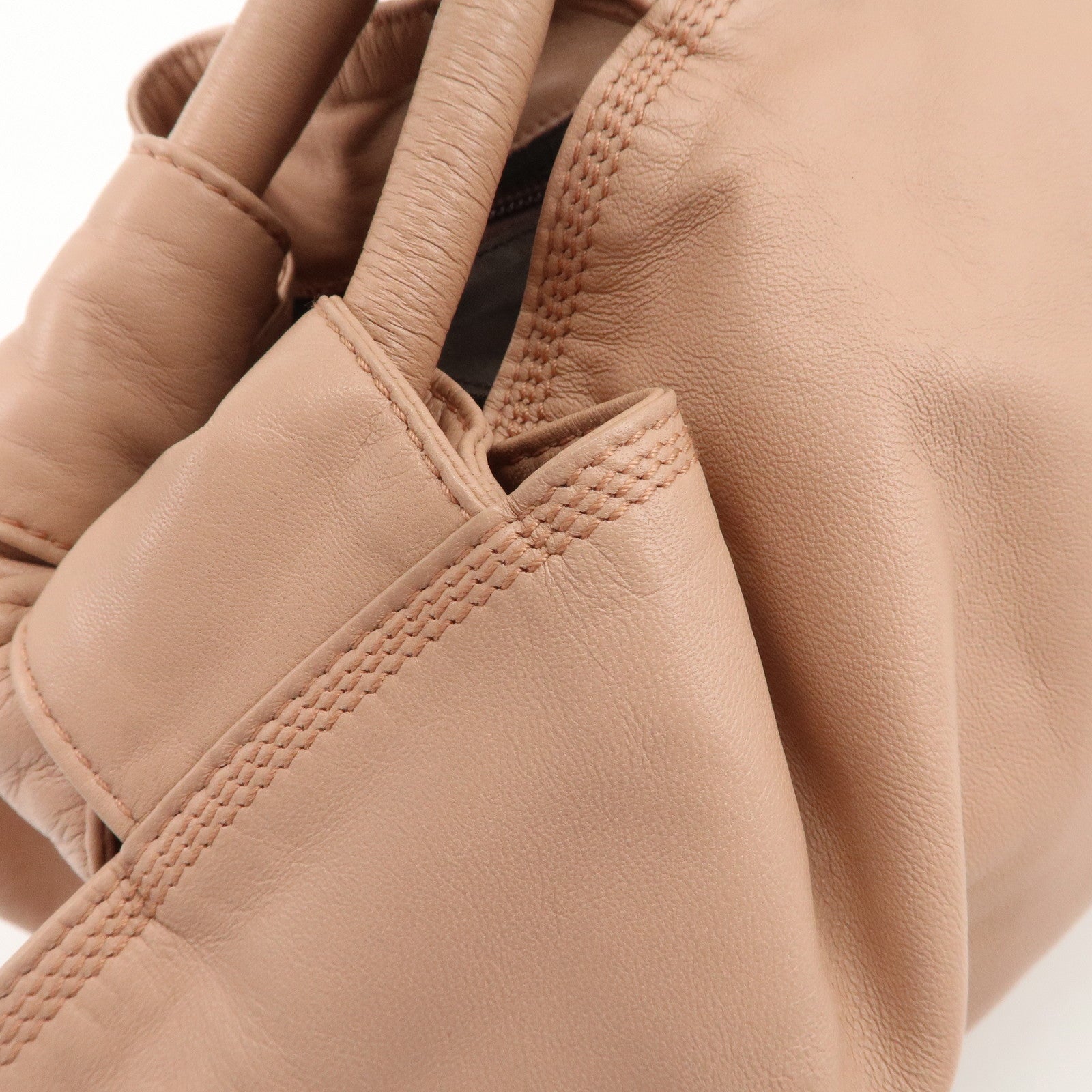 LOEWE Anagram Leather Nappa Aire Hand Bag Pink Used