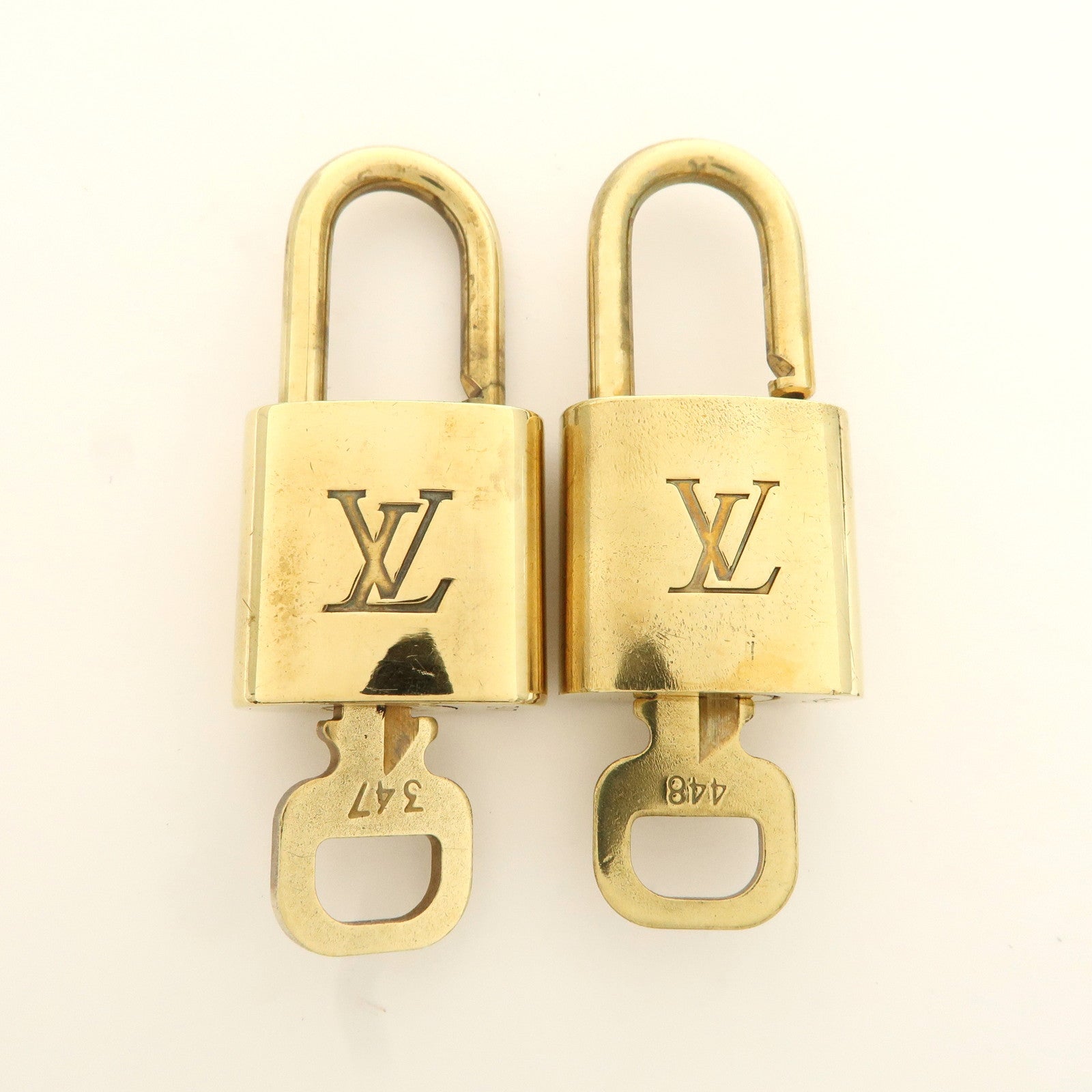 Louis Vuitton Set of 10 Lock & Key Cadena Key Lock Used