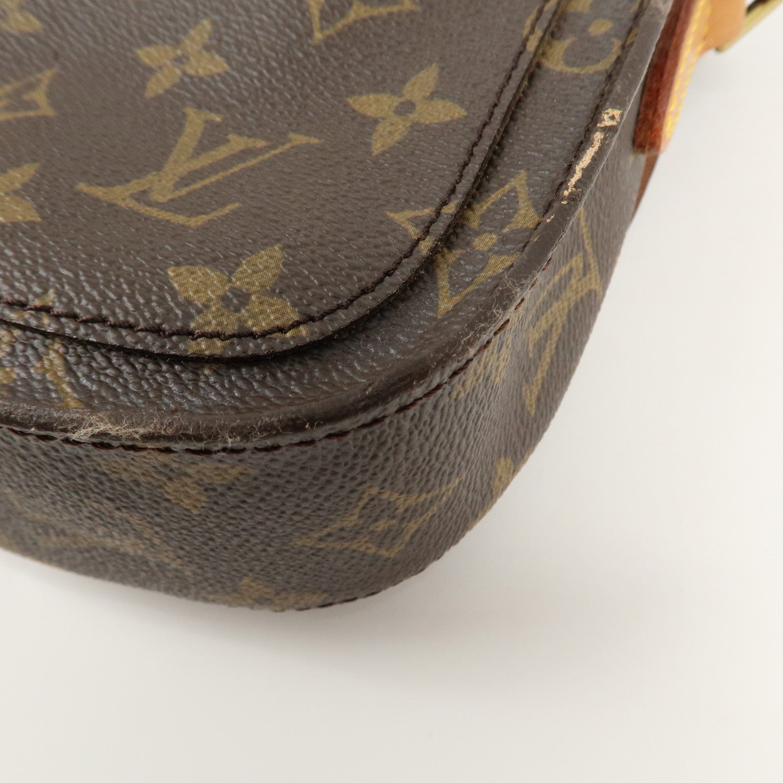 Louis Vuitton Monogram Saint Cloud MM Shoulder Bag Brown M51243 Used