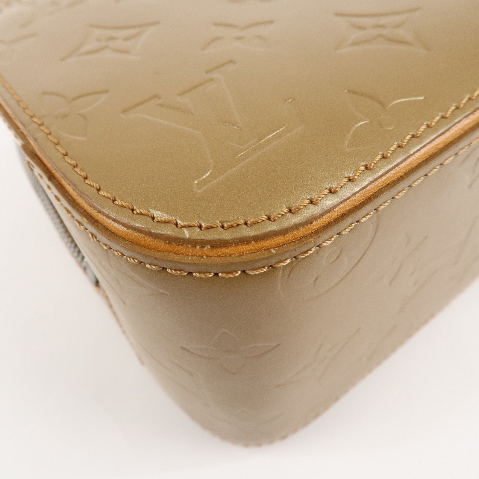 Louis Vuitton Monogram Matte Shelton Hand Bag Ambre M55177 Used