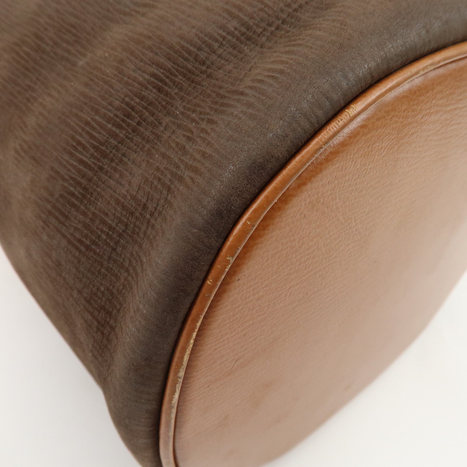 LOEWE Velazquez Suede Leather 2 Way Bag Brown Dark Brown Used