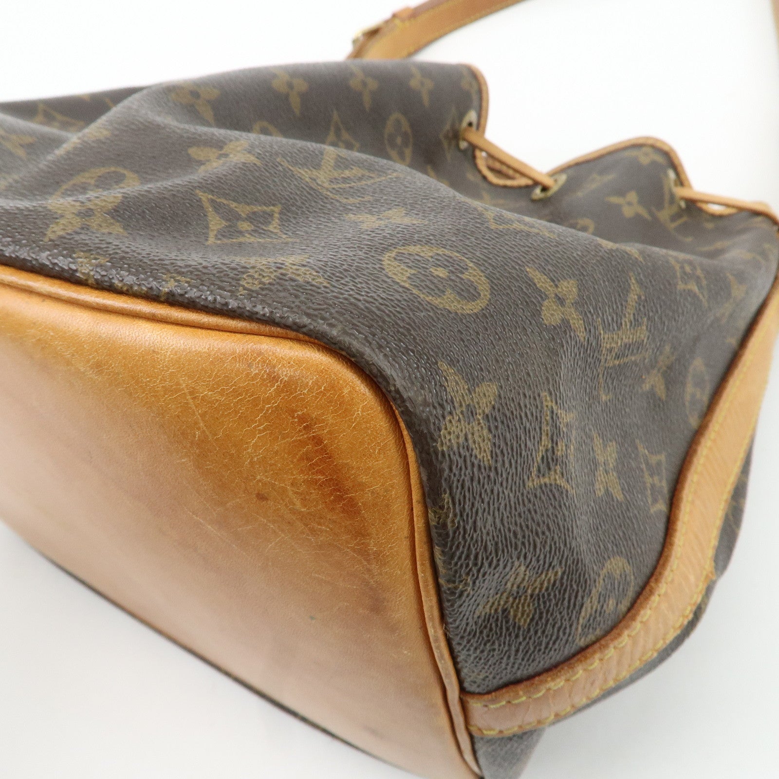 Louis Vuitton Monogram Petit Noe Shoulder Bag Brown M42226 Used
