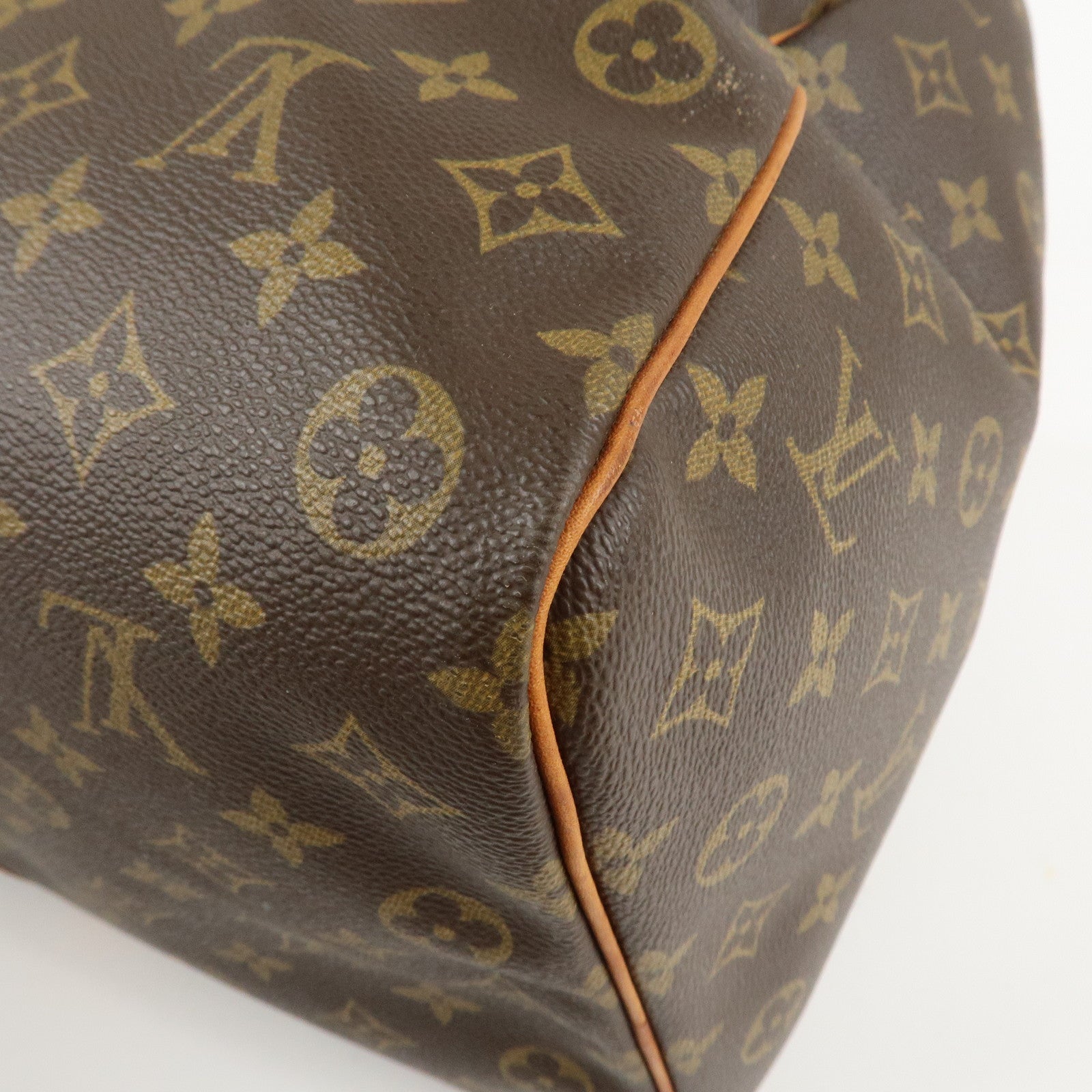 Louis Vuitton Monogram Keep All 50 Boston Bag Brown M41426 Used
