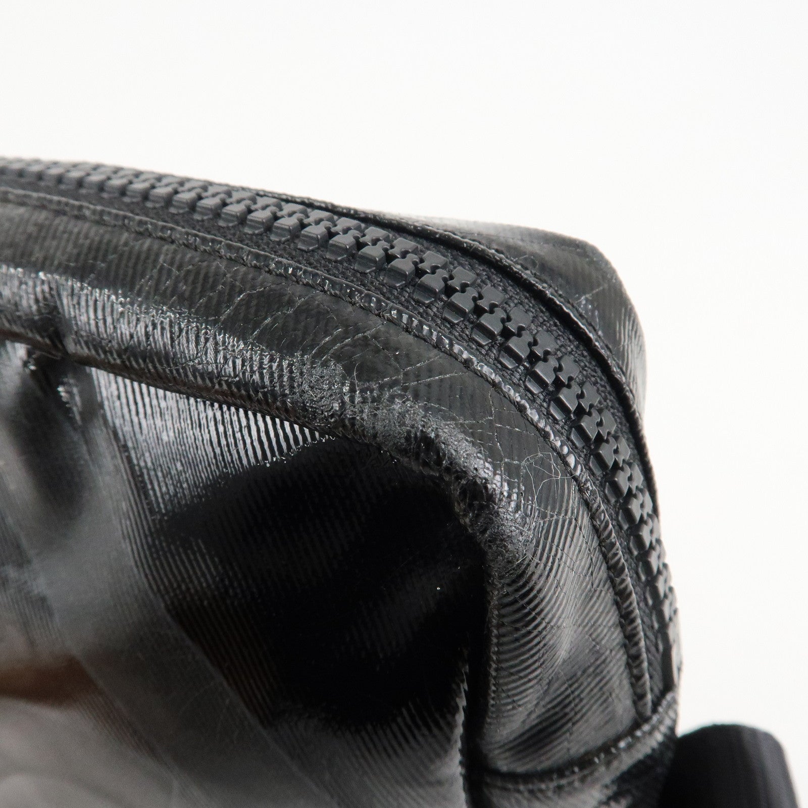 CHANEL Sports Enamel Coated Canvas COCO Mark Shoulder Bag A26568 Used