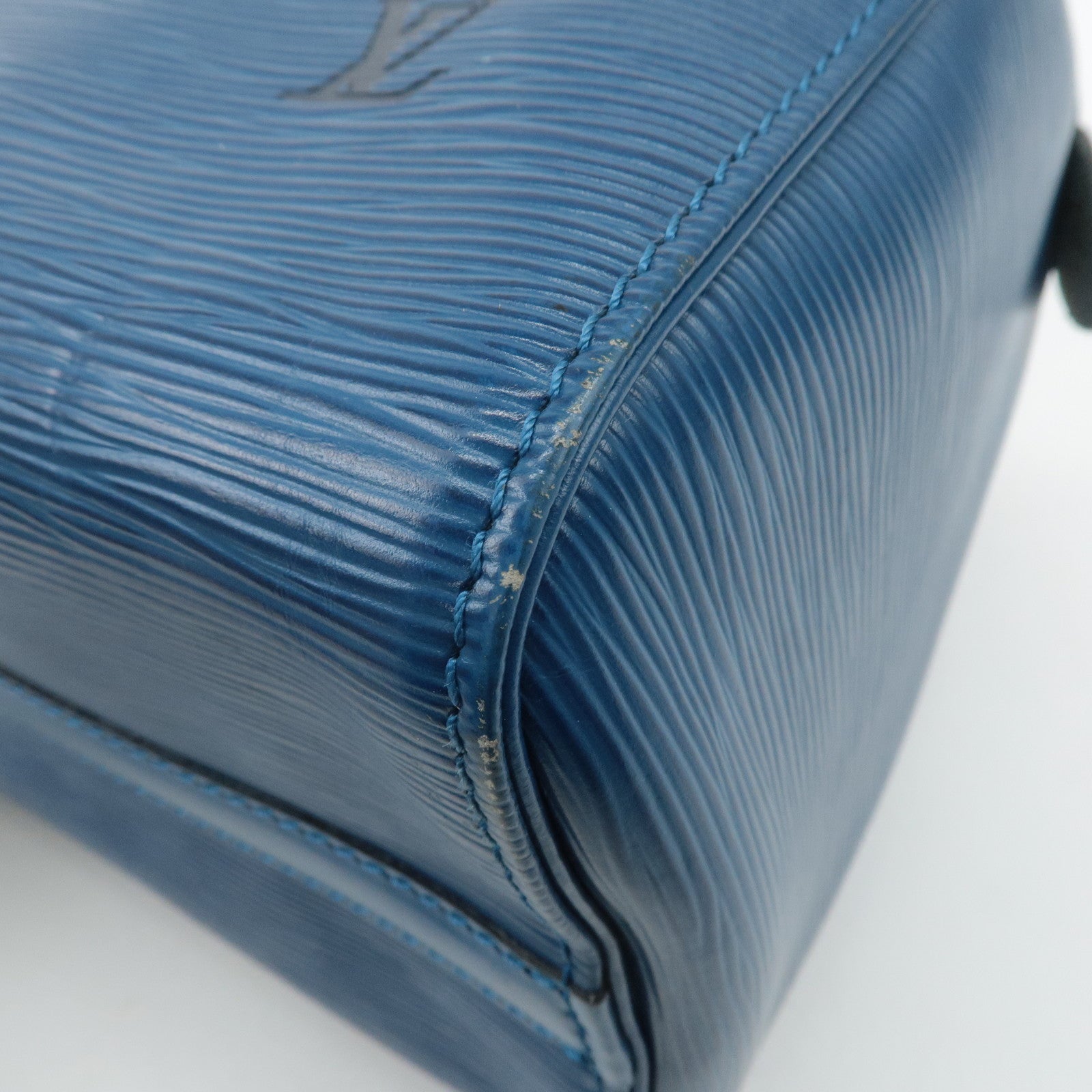Louis Vuitton Epi Speedy 25 Hand Bag Boston Bag Blue M43015 Used