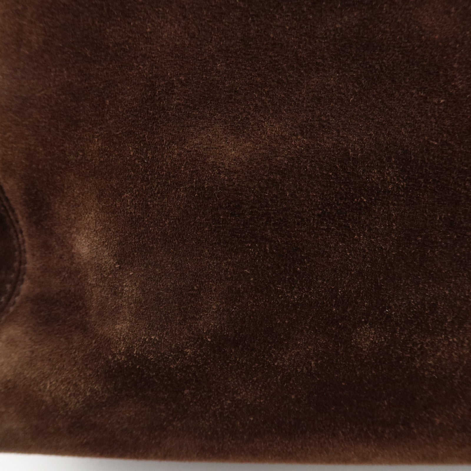 CHANEL Suede Chain Hand Bag Shoulder Bag Tote Bag Brown Used