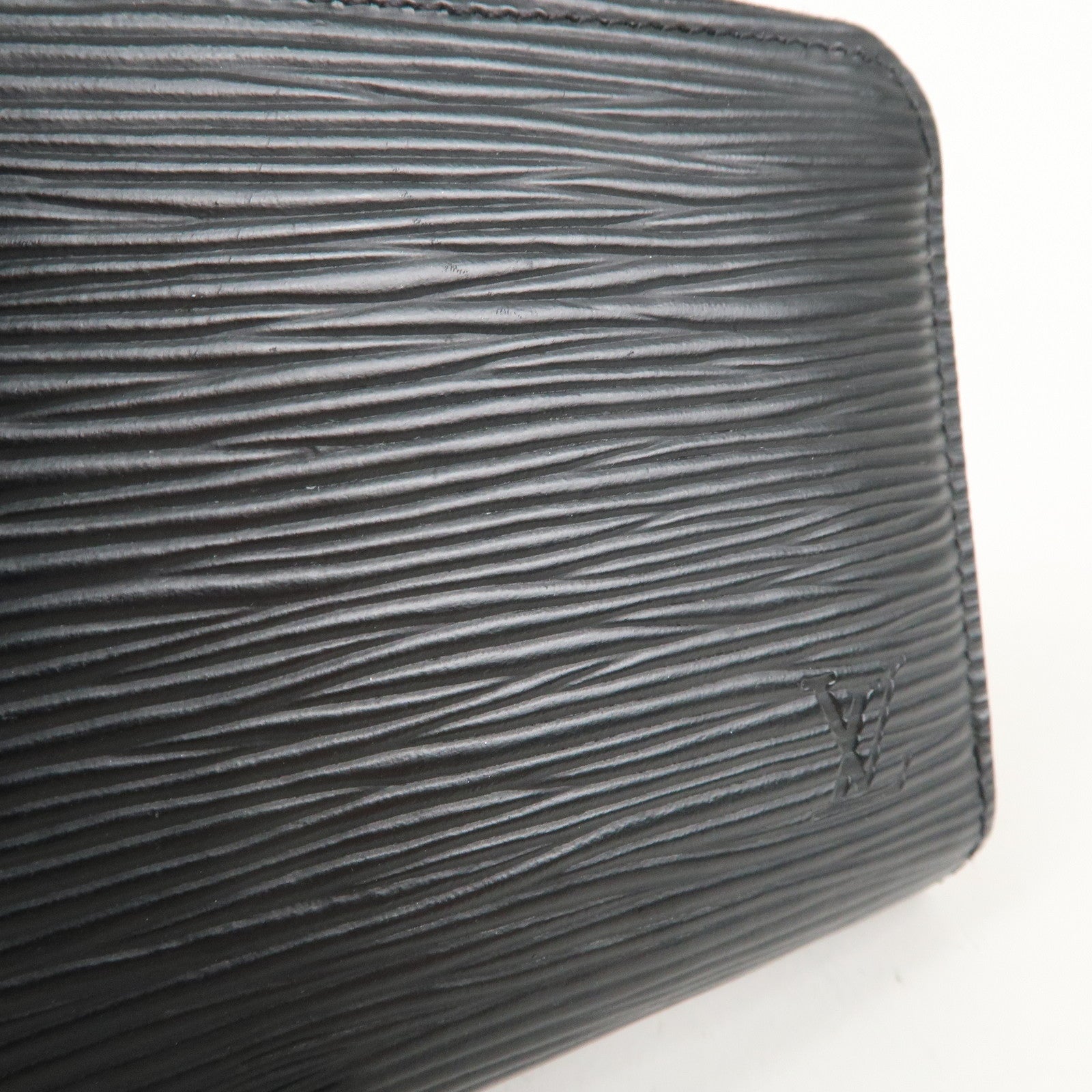 Louis Vuitton Epi Leather Zippy Coin Case Wallet Noir M60152 Used