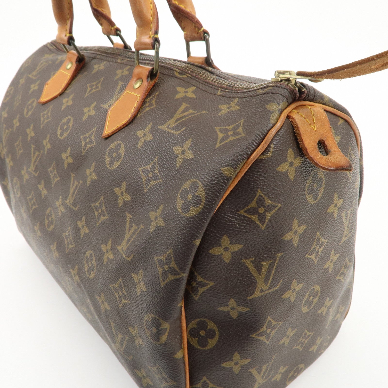 Louis Vuitton Monogram Speedy 35 Hand Bag Boston Bag M41524 Used