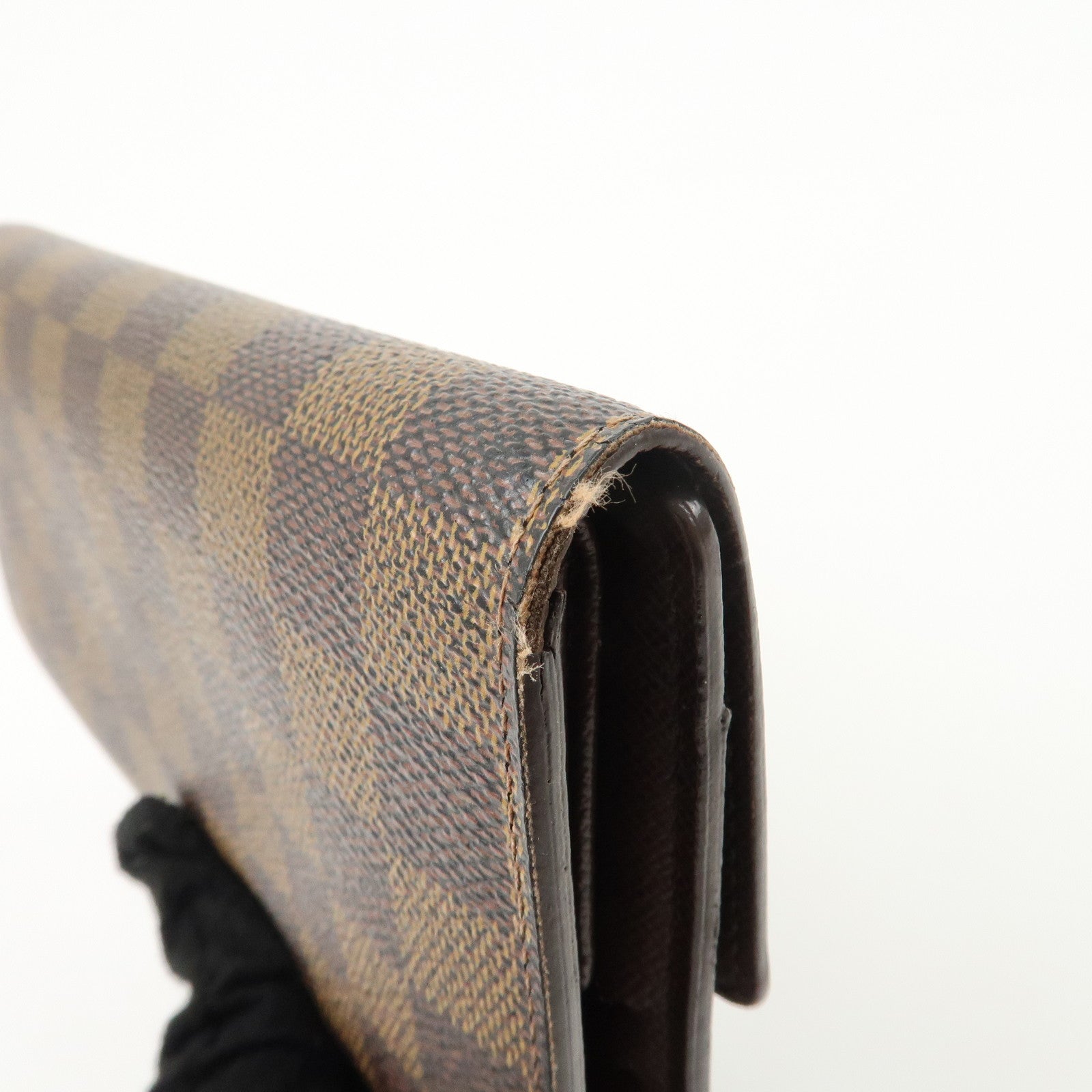 Louis vuitton Damier Porte Tresor International Long Wallet N61215 Used