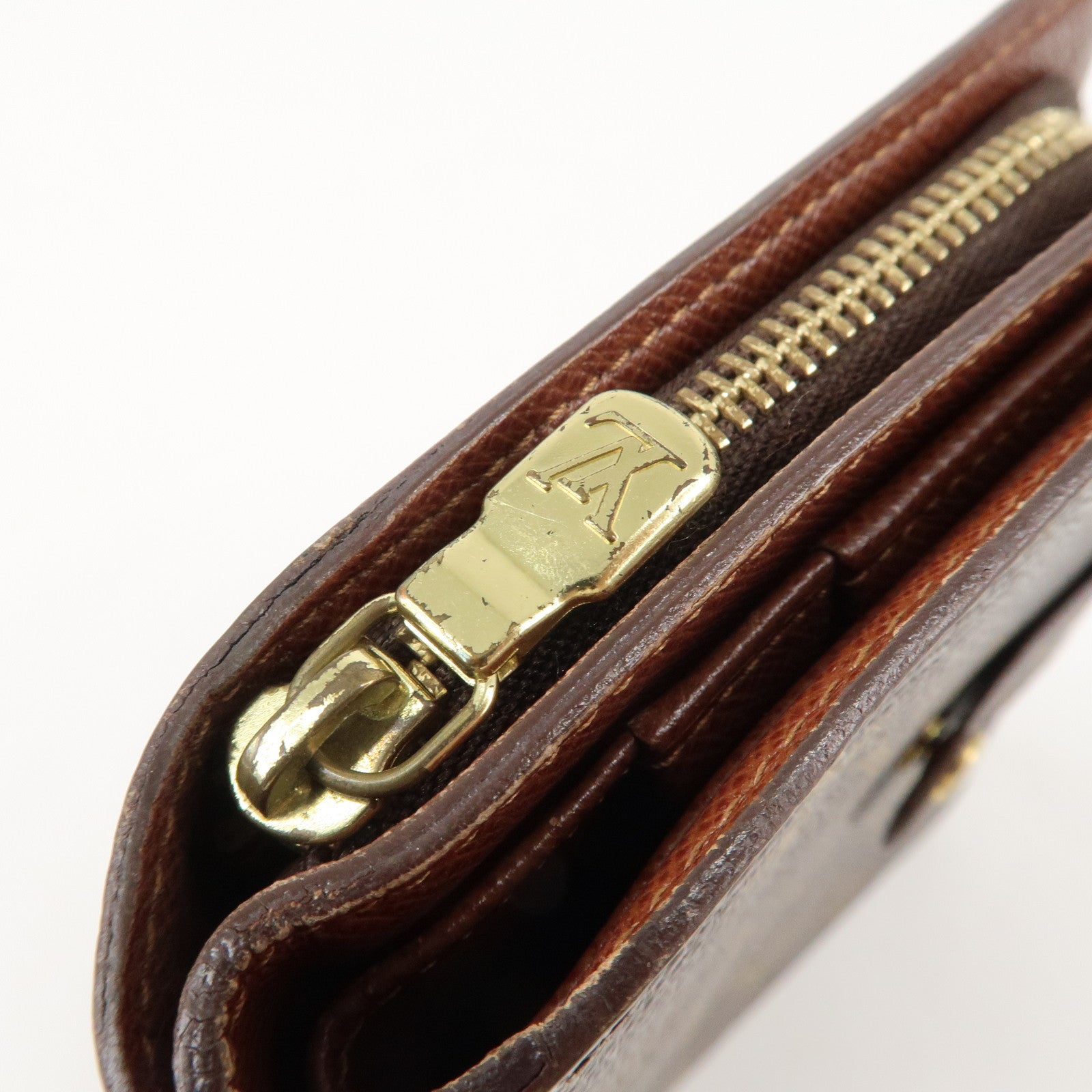 Louis Vuitton Monogram Porte Papier Zip Bi-fold Wallet M61207 Used