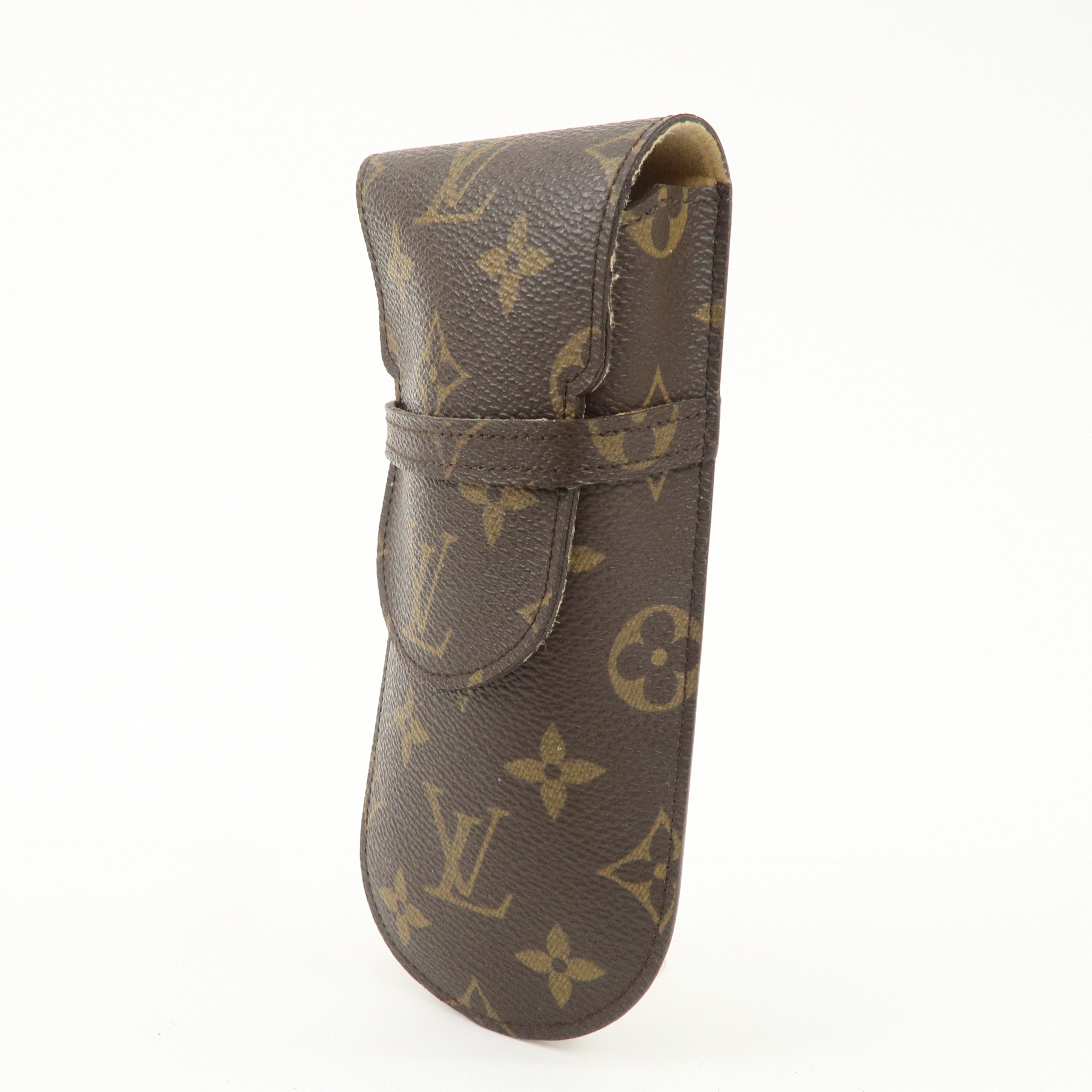 Louis Vuitton Monogram Set of 2 etui a lunettes lavel Glasses Case Used