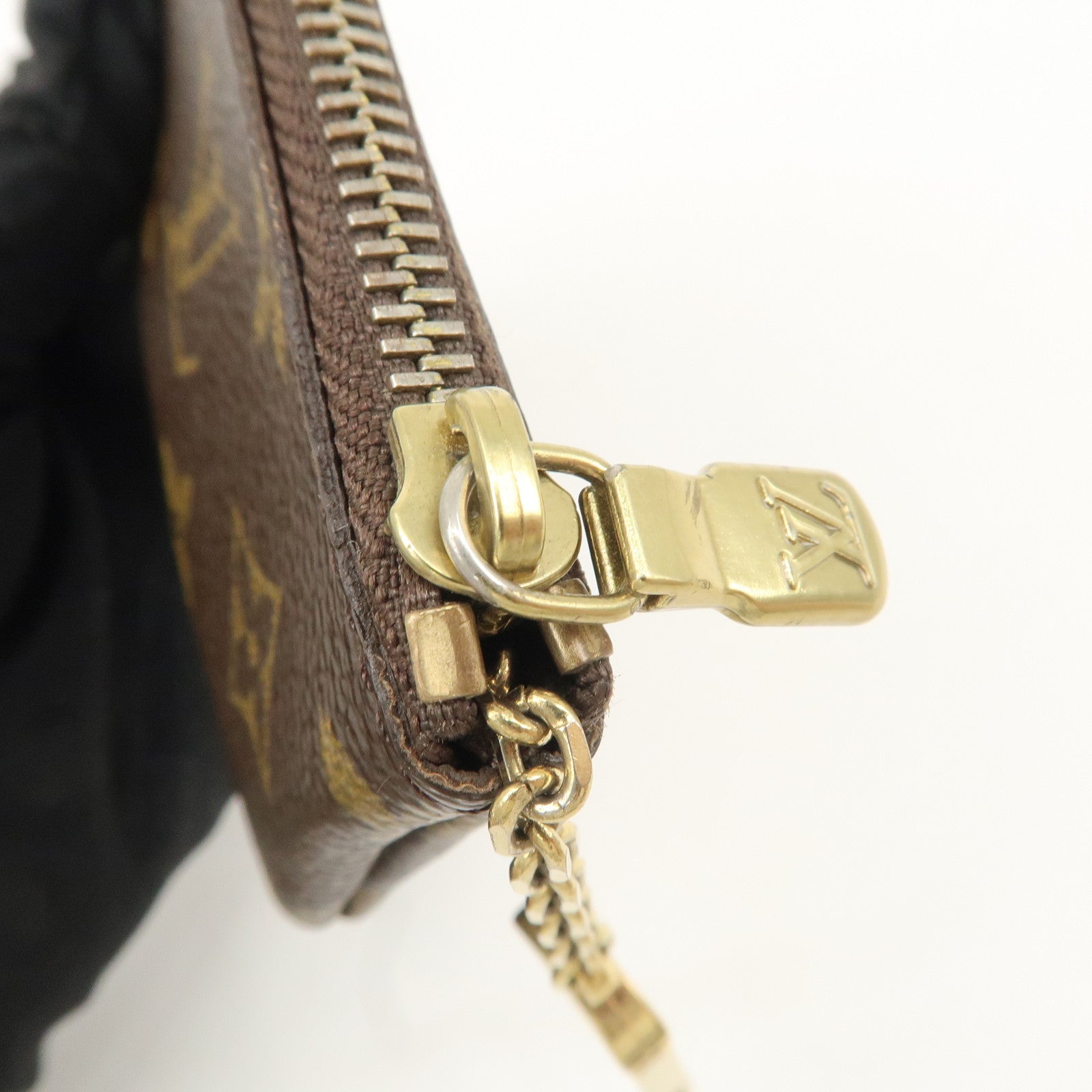 Louis Vuitton Monogram Pochette Cles Coin & Key Case M62650 Used