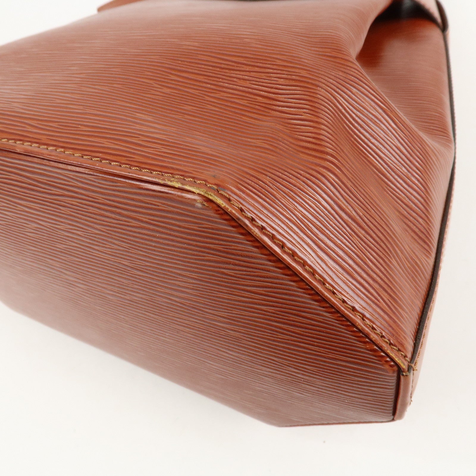 Louis Vuitton Epi Sac D'epaule GM Bucket Bag Kenya Brown M80193 Used