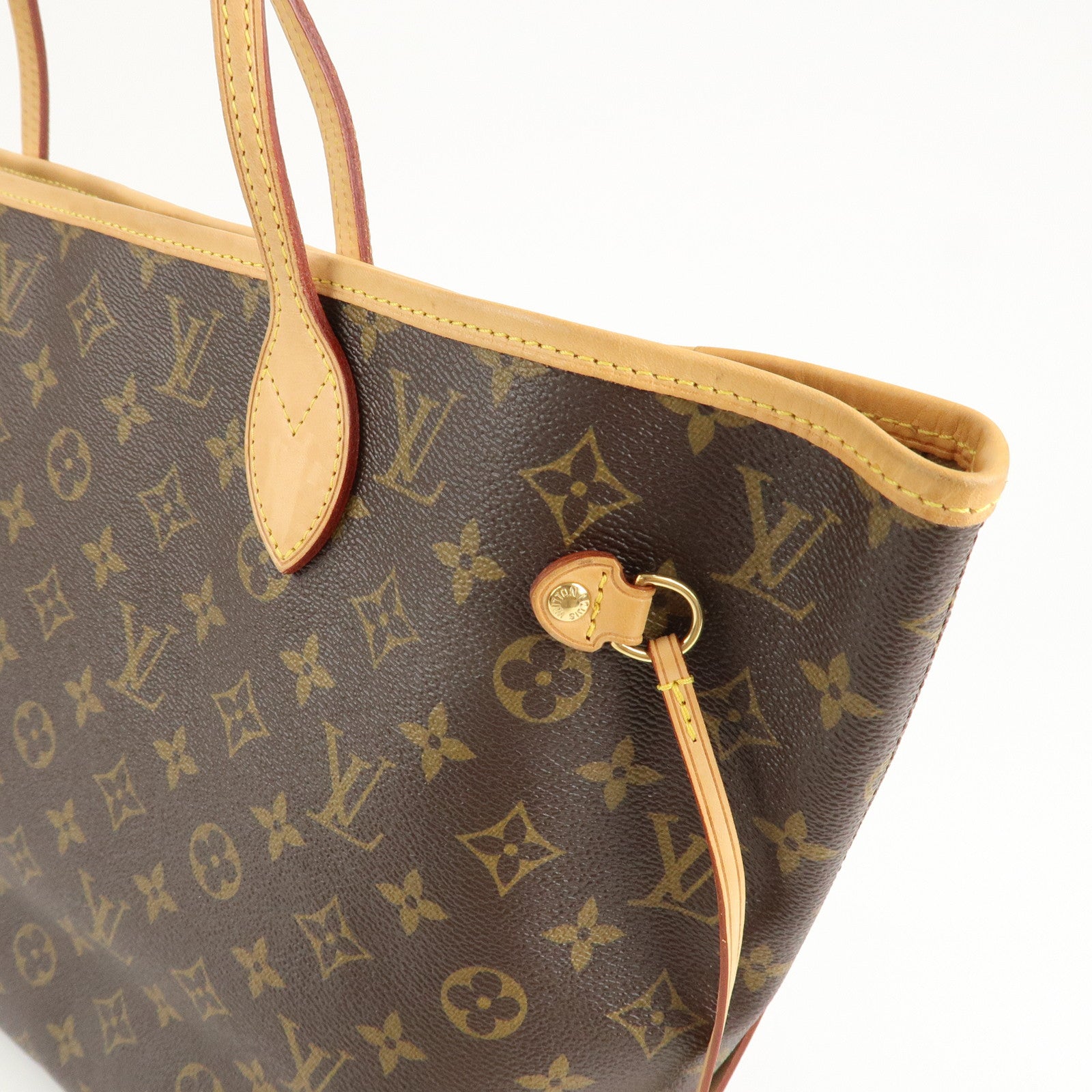 Louis Vuitton Monogram Neverfull MM Tote Bag Brown M40156 Used
