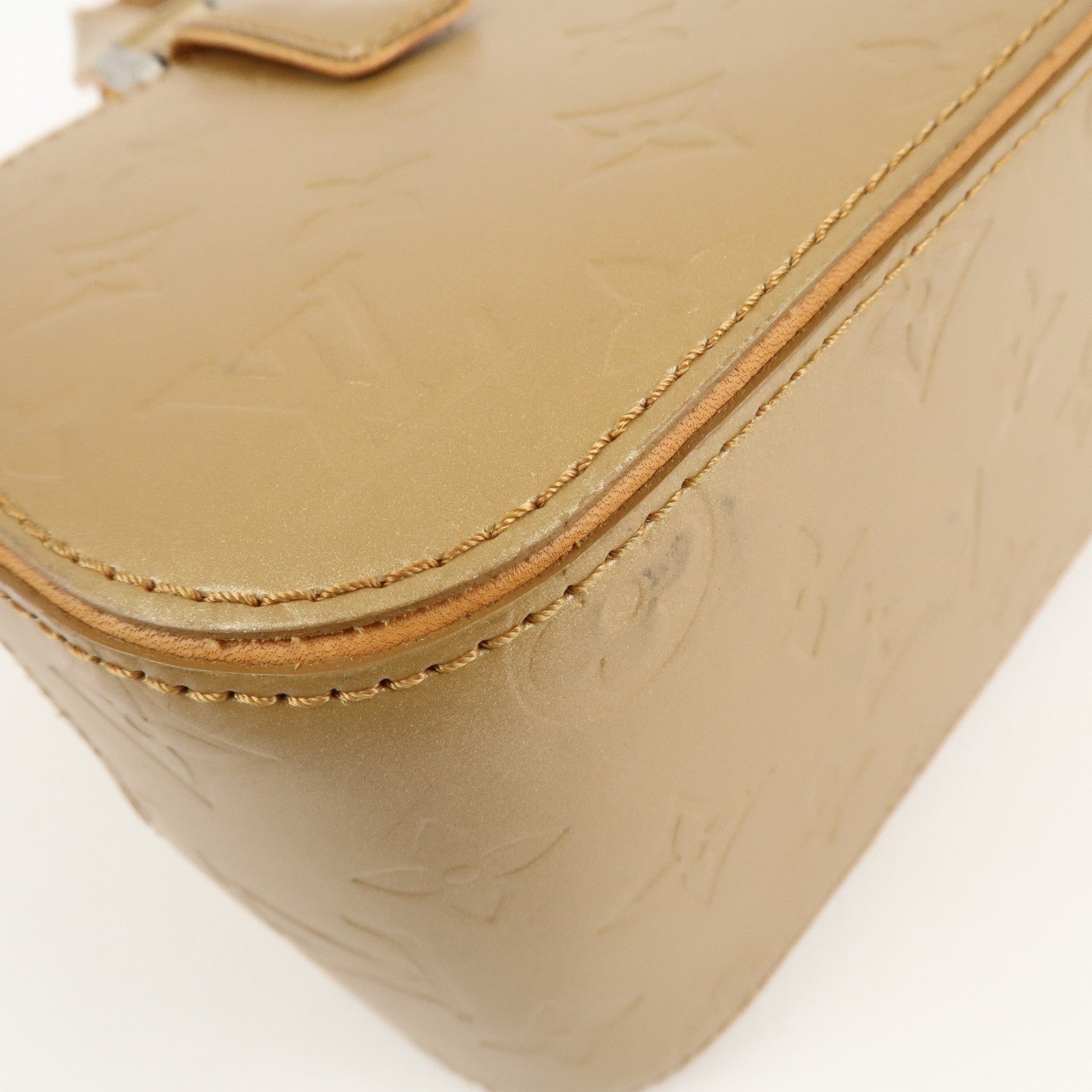 Louis Vuitton Monogram Matte Shelton Hand Bag Ambre M55177 Used