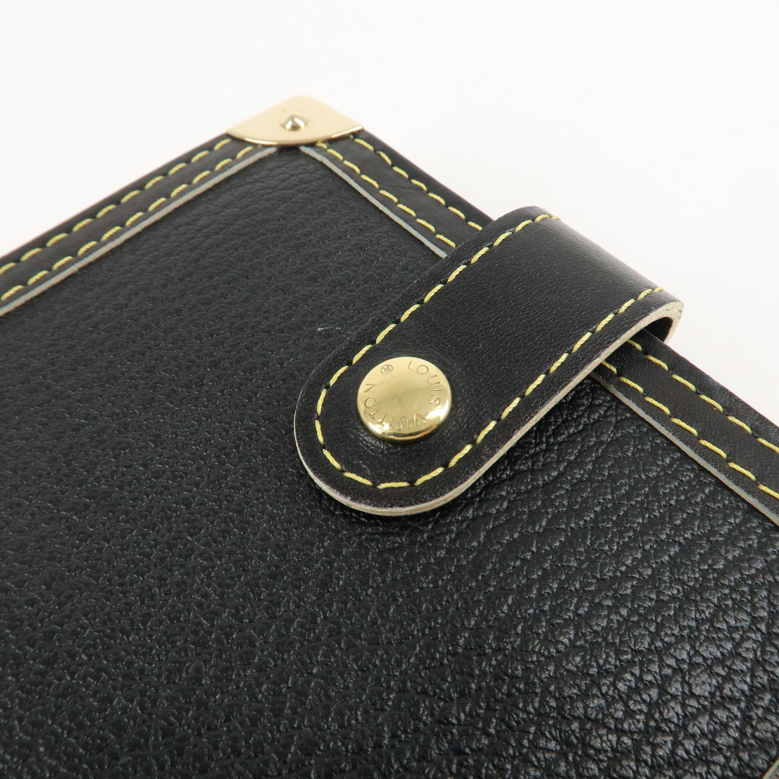 Louis Vuitton Suhali Compact Zip Bi-fold Wallet Noir M91828 Used