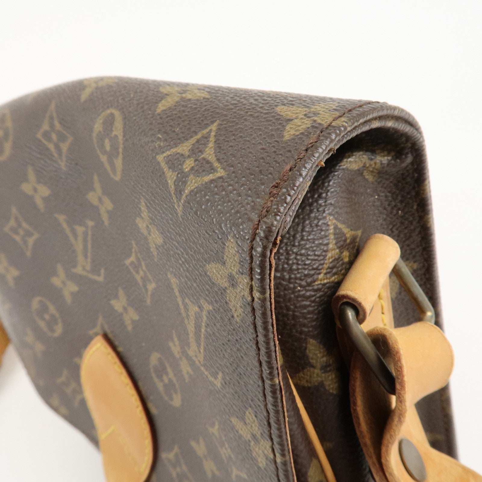 Louis Vuitton Monogram Cartouchiere 22 Shoulder Bag M51253 Used