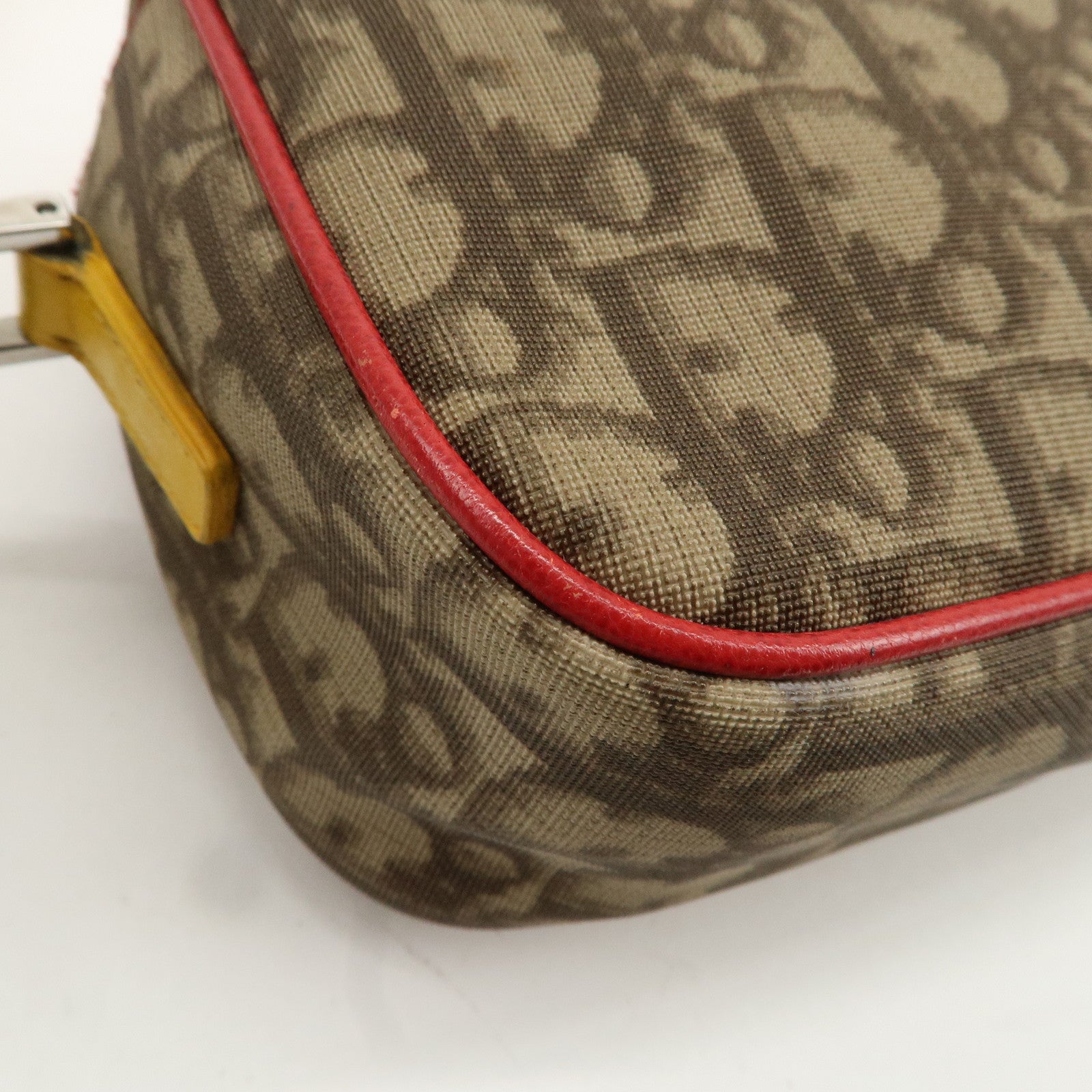 Christian Dior Rasta Trotter PVC Leather Shoulder Bag Brown Used