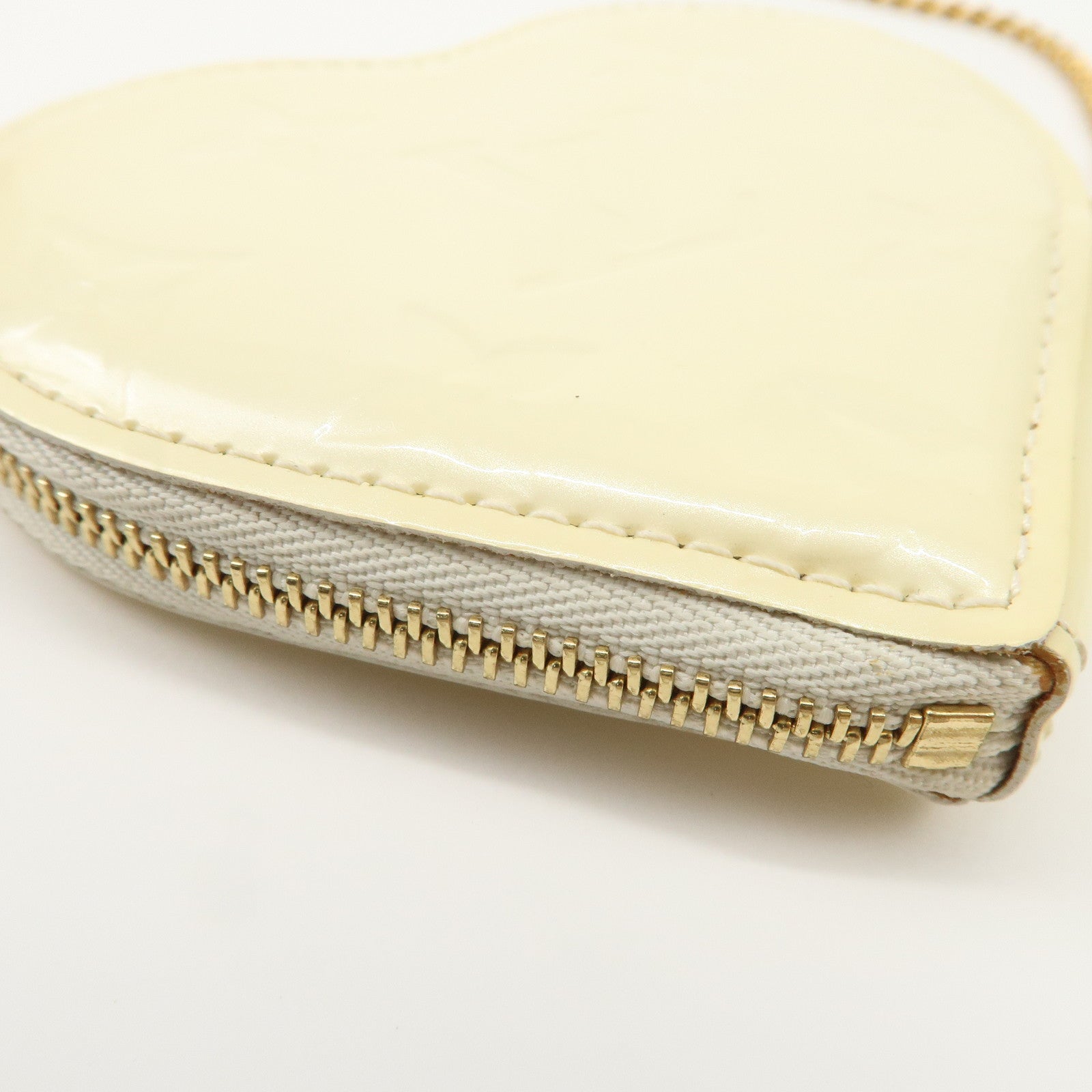 Louis Vuitton Monogram Vernis Porte Monnaie Couer Perle M91918 Used