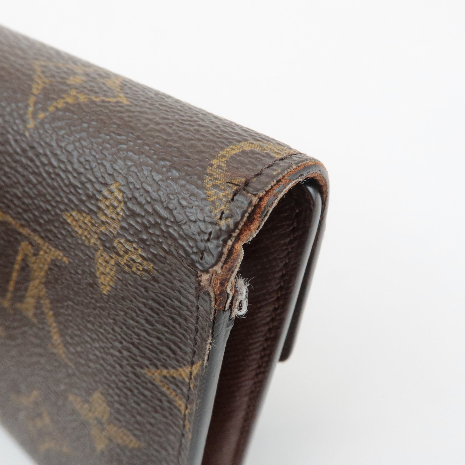 Louis Vuitton Monogram Porte Tresor Etui Papiers Wallet M61202 Used