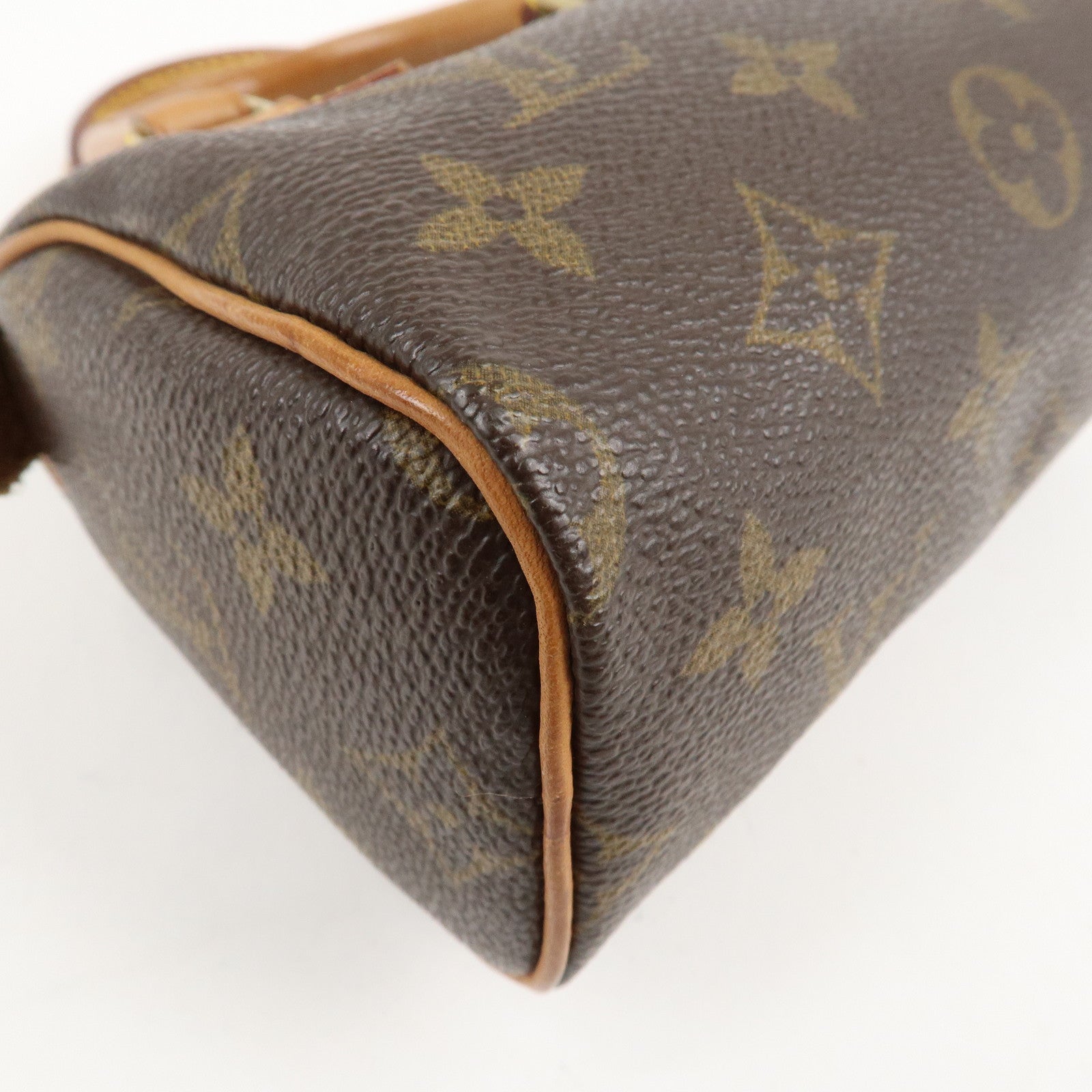 Louis Vuitton Monogram Mini Speedy Hand Bag Brown M41534 Used