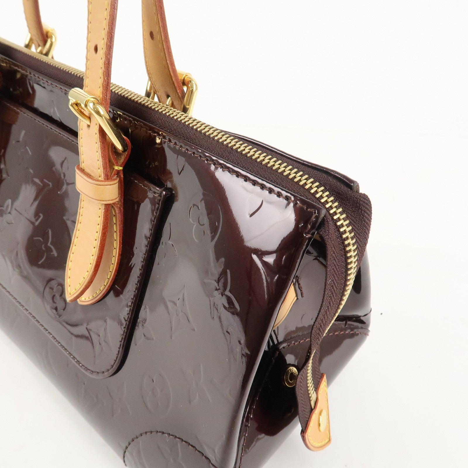 Louis Vuitton Monogram Vernis Rosewood Avenue Hand Bag M93510 Used
