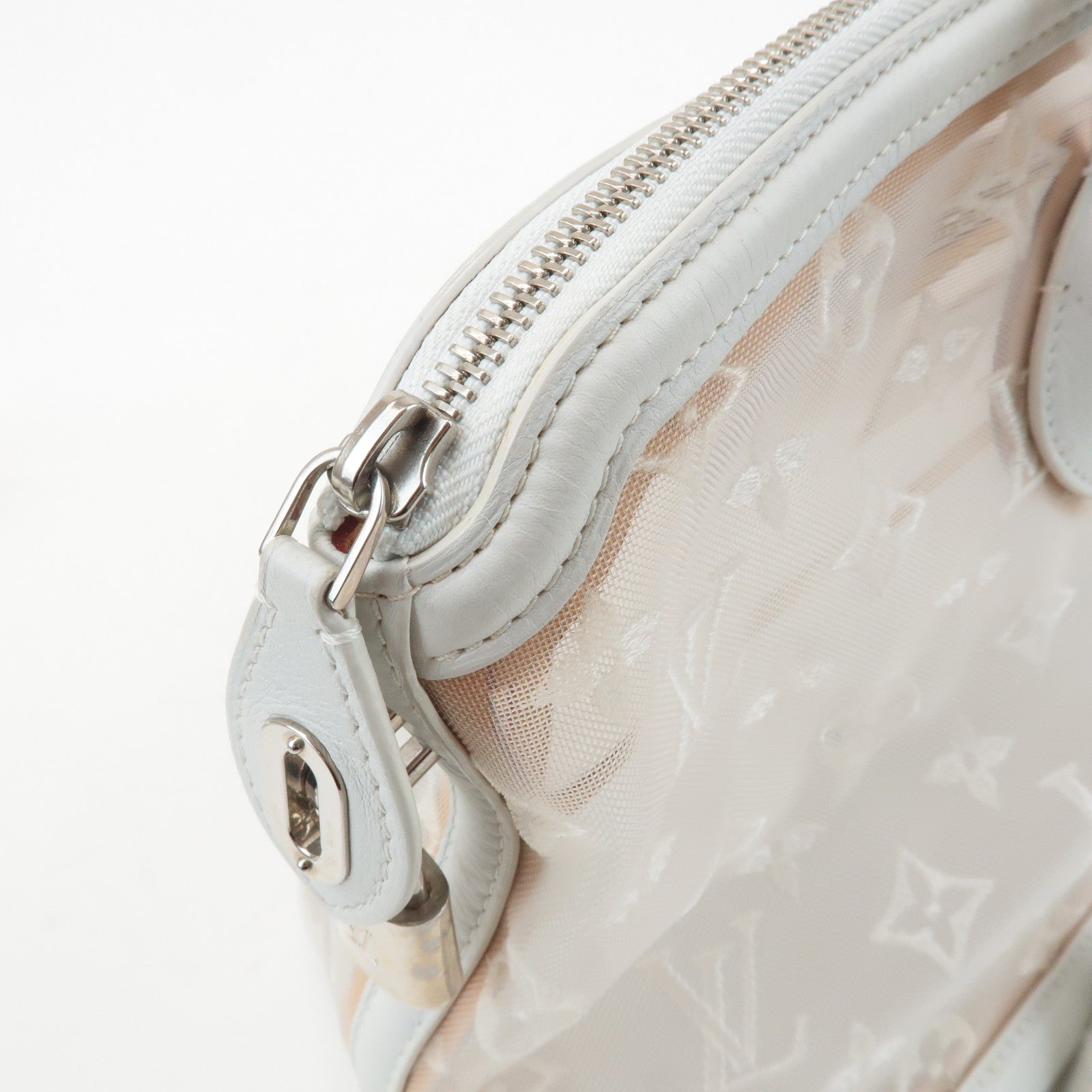 Louis Vuitton Monogram Transparence Lockit East West Bag M40701 Used