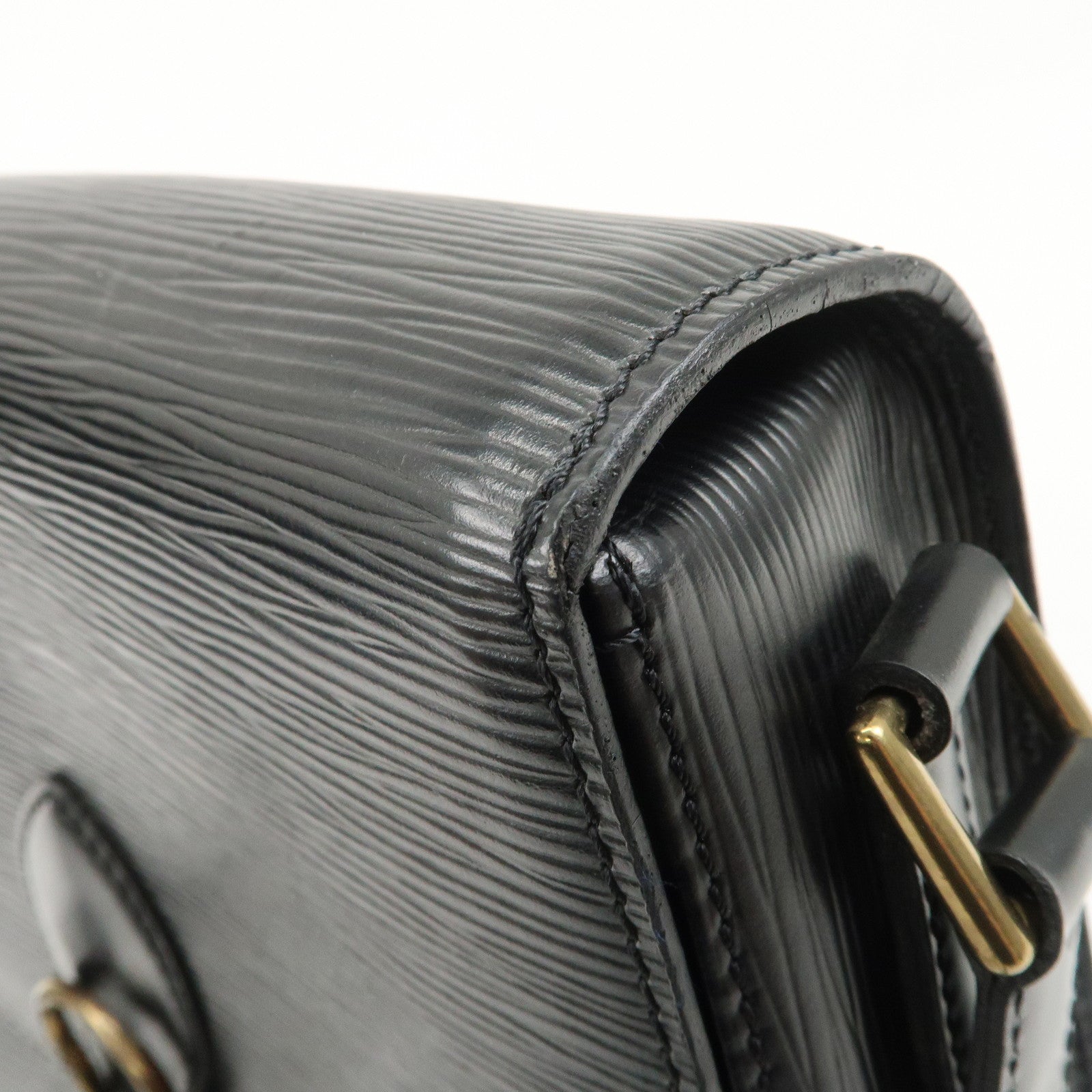 Louis Vuitton Epi Saint Cloud Shoulder Bag Black Noir M52192 Used