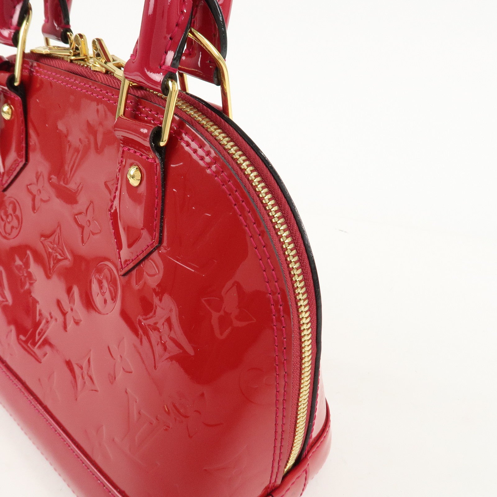Louis Vuitton Monogram Vernis Alma BB 2Way Bag Rose Indien M91771 Used