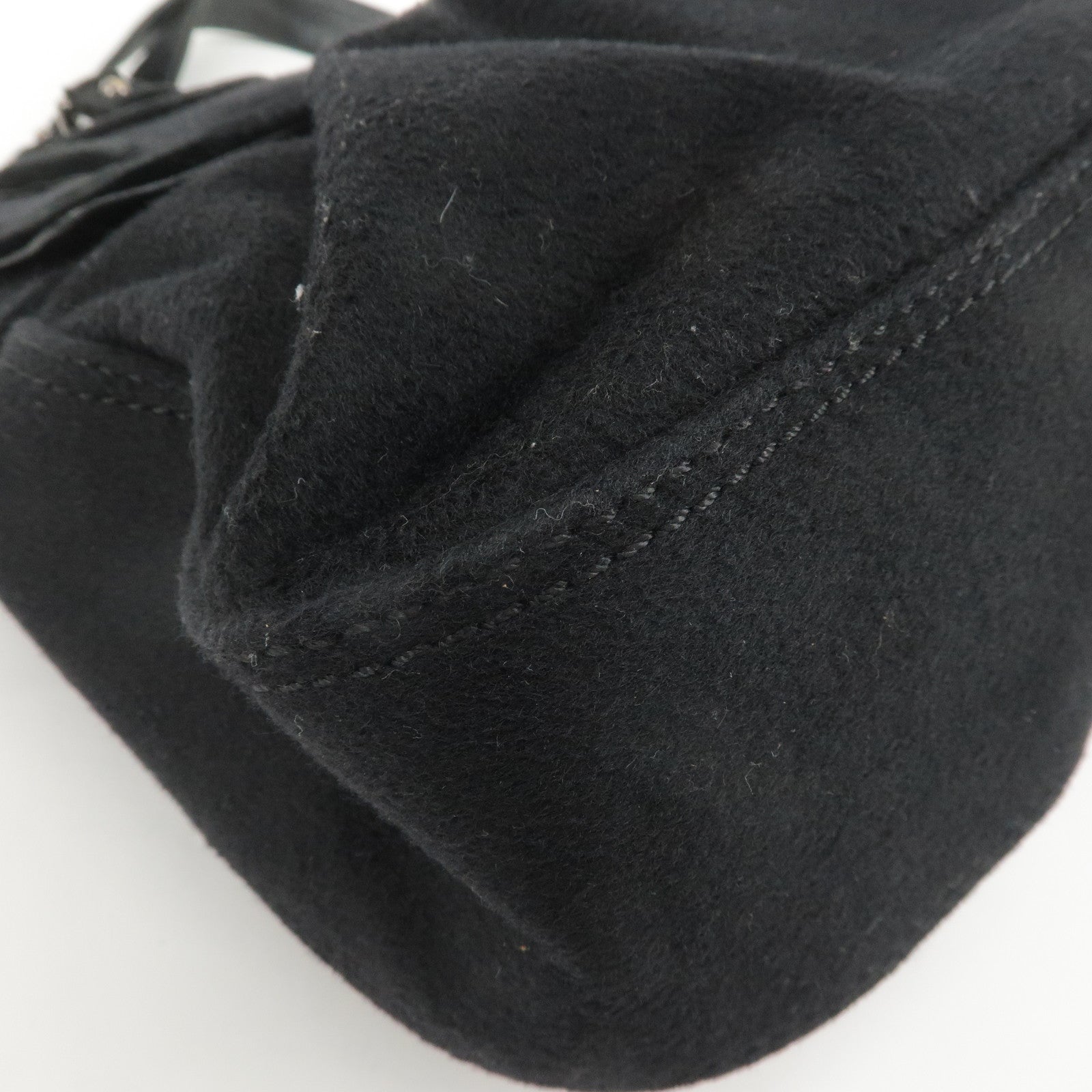 FENDI Chain Shoulder Bag Wool Leather Shoulder Bag 8BN165 Used