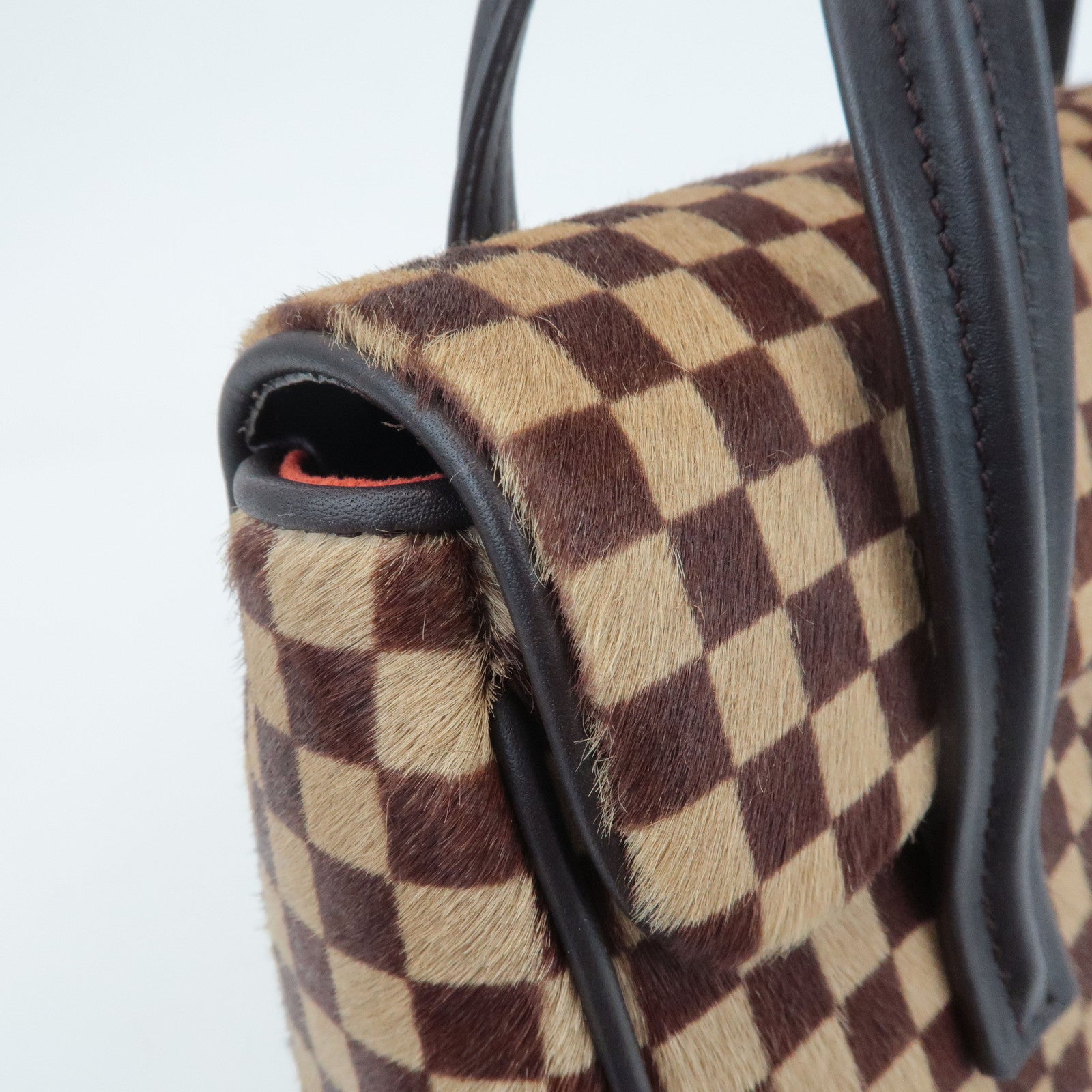 Louis Vuitton Damier Sauvage Lion Hand Bag Beige Brown M92131 Used