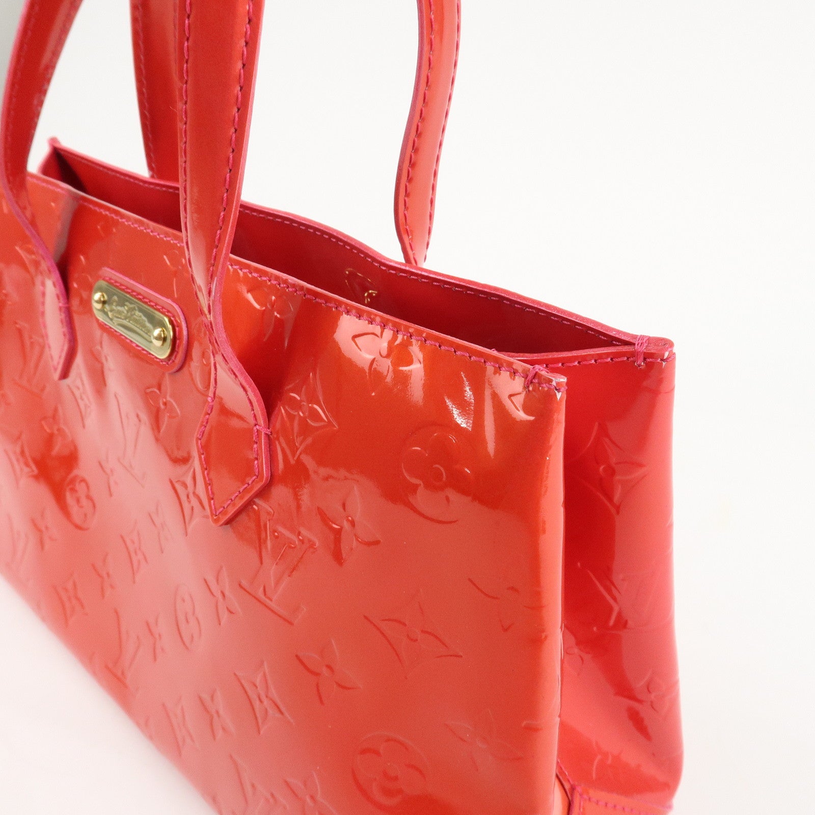 Louis Vuitton Monogram Vernis Wilshire PM Hand Bag M93643 Used