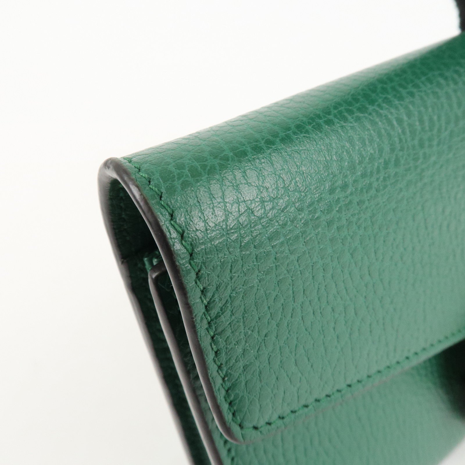 GUCCI Dionysus Leather Chain Shoulder Bag Green 401231 Used