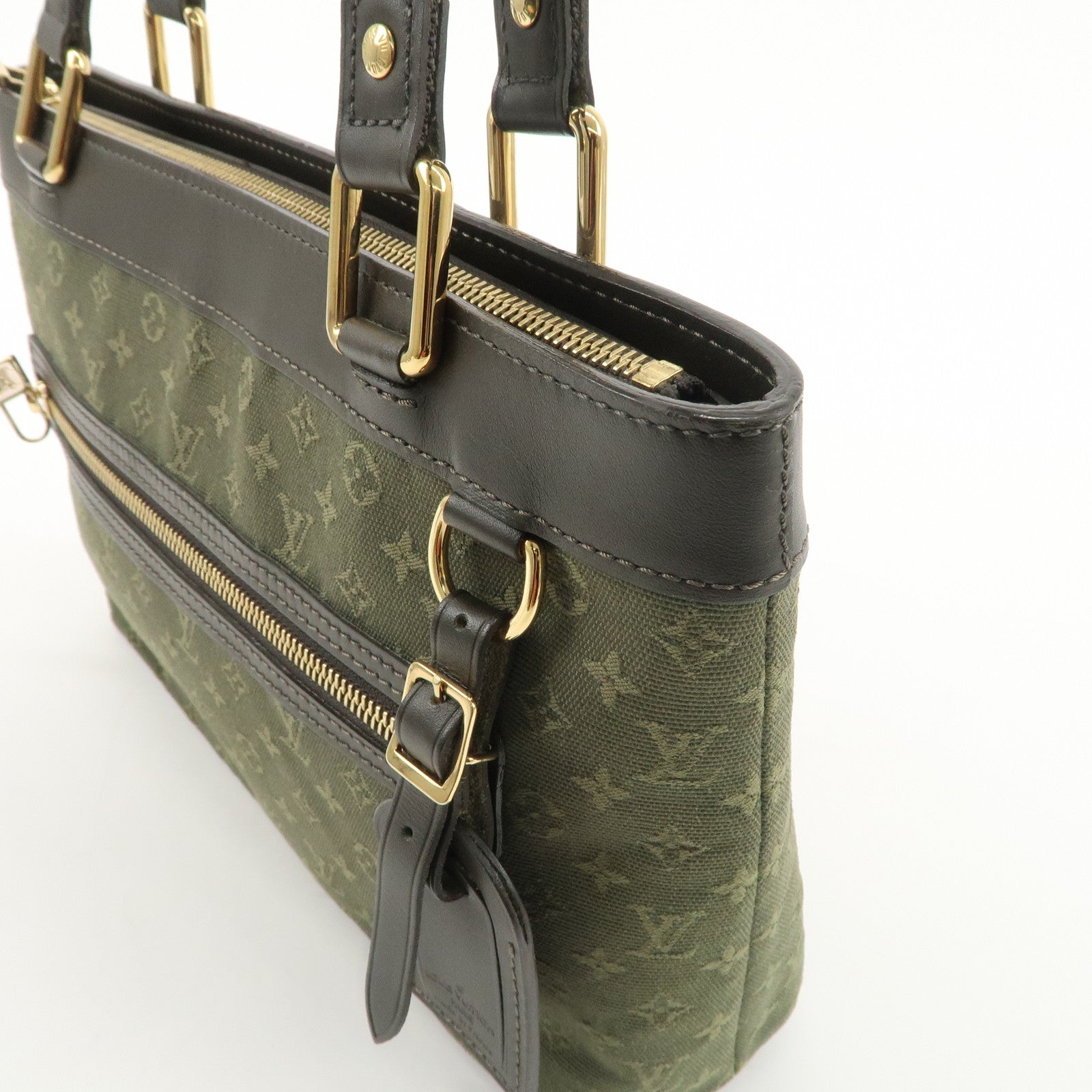 Louis Vuitton Monogram Mini Lucille PM Hand Bag TST Khaki M92682 Used