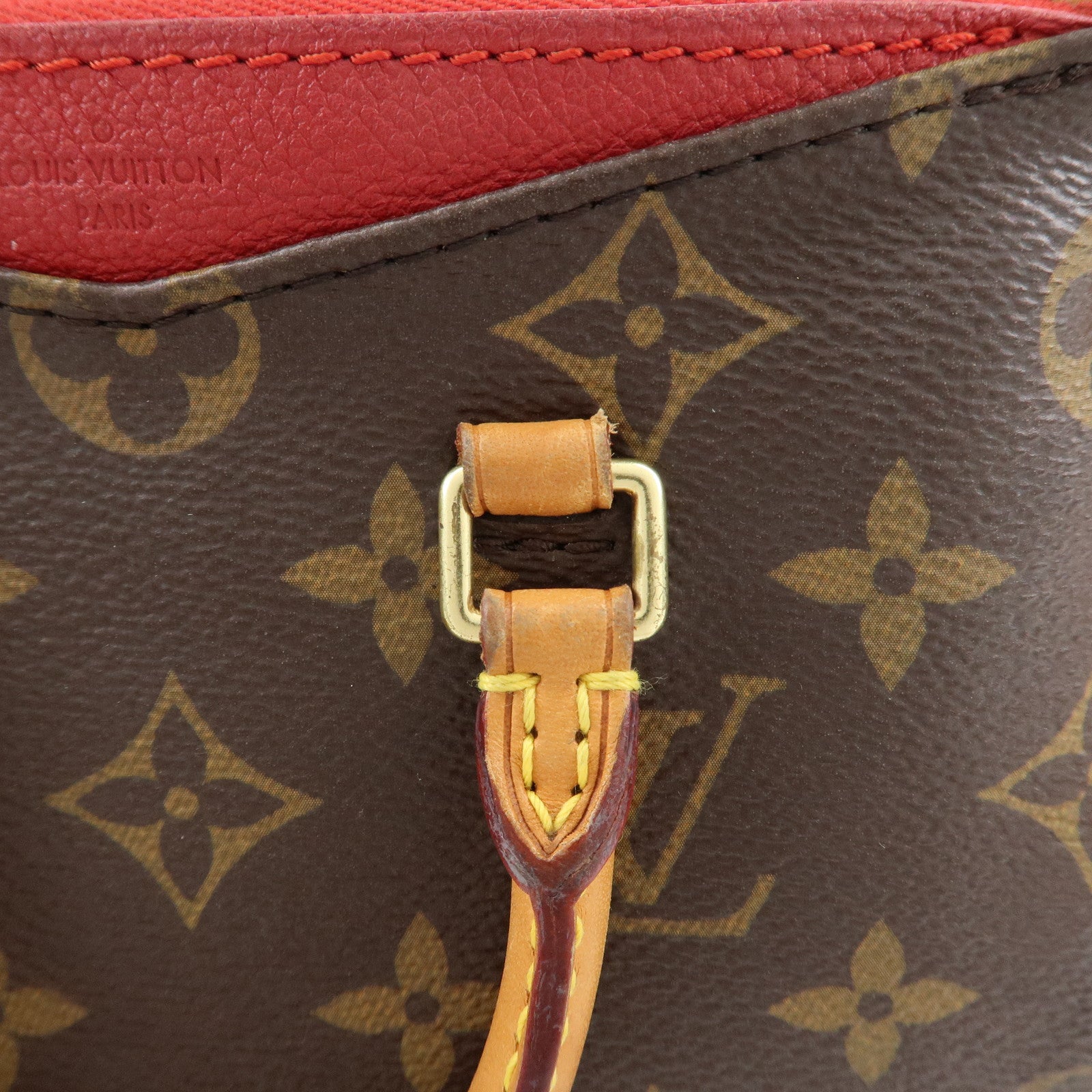 Louis Vuitton Nano Pallas Shoulder Bag Cerise M61254 Used