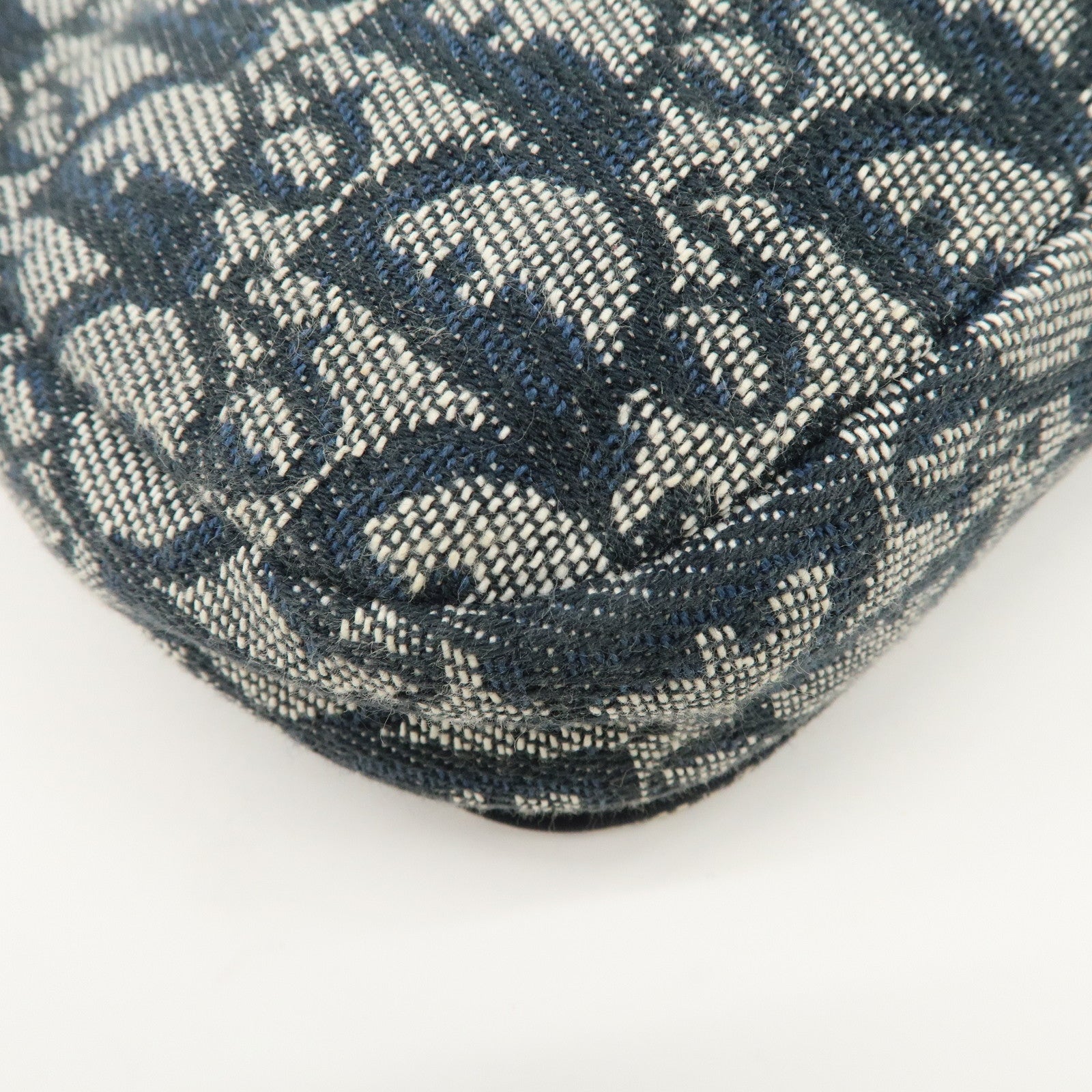 Christian Dior Maris Pearl Trotter Canvas Leather Shoulder Bag Used