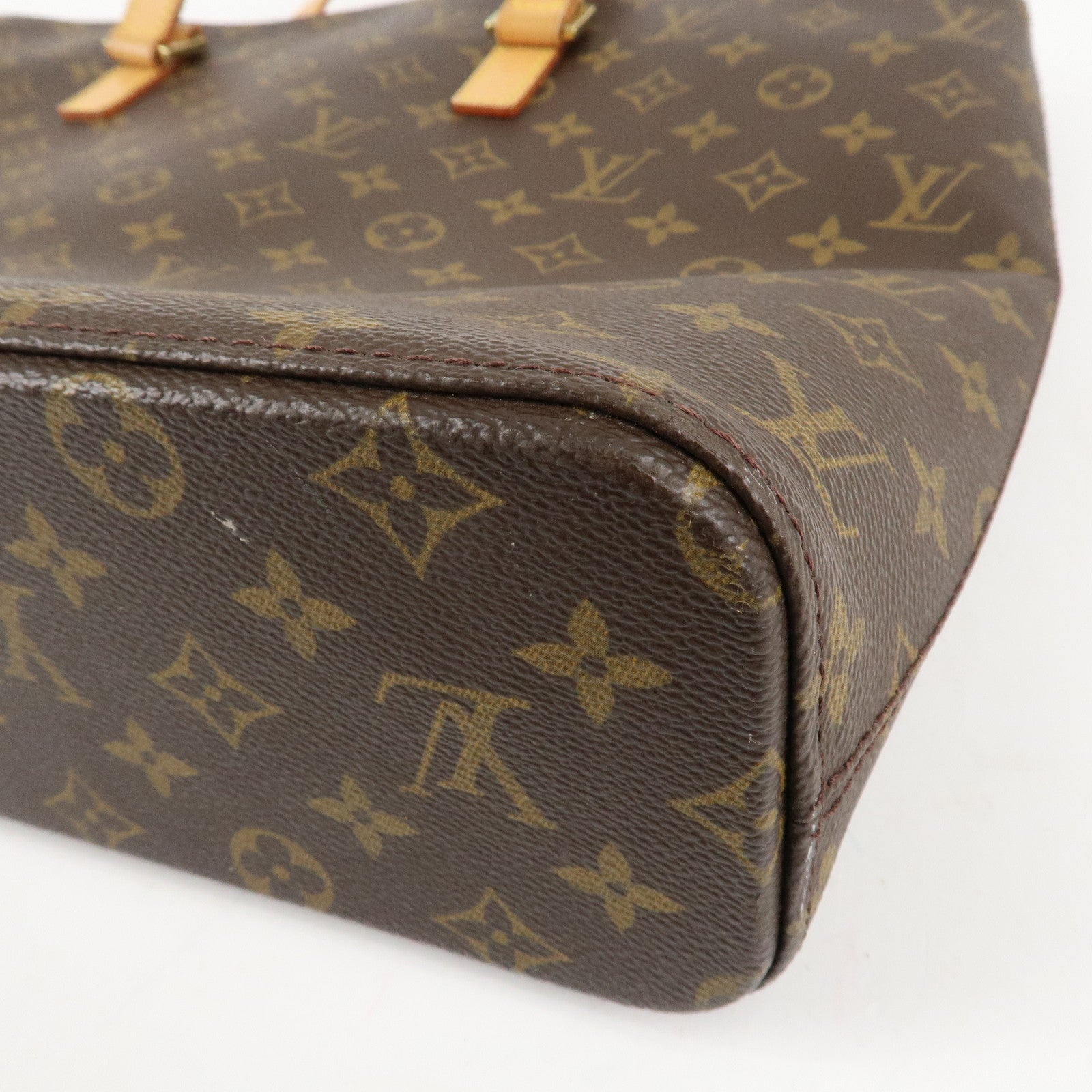 Louis Vuitton Monogram Luco Tote Bag Hand Bag Brown M51155 Used