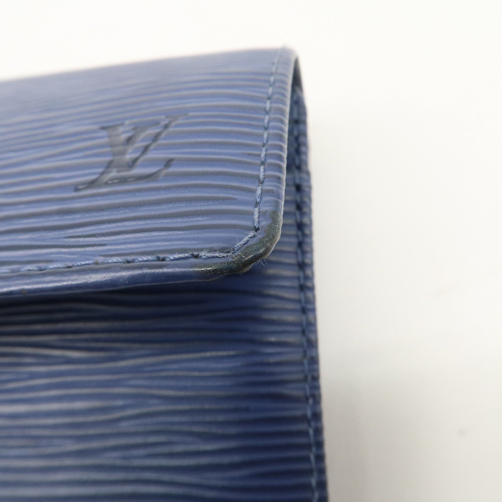 Louis Vuitton Epi Porte Monnaie Credit Wallet Toledo Blue M6359G Used