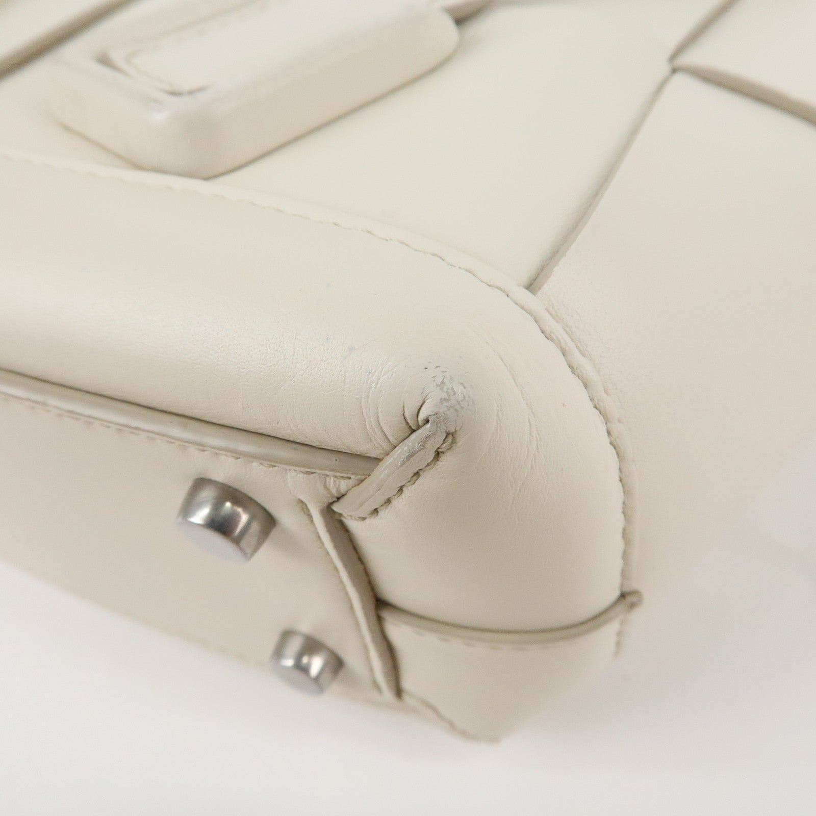 BOTTEGA VENETA Intrecciato Leather Mini The Arco 2Way Bag 600606 Used