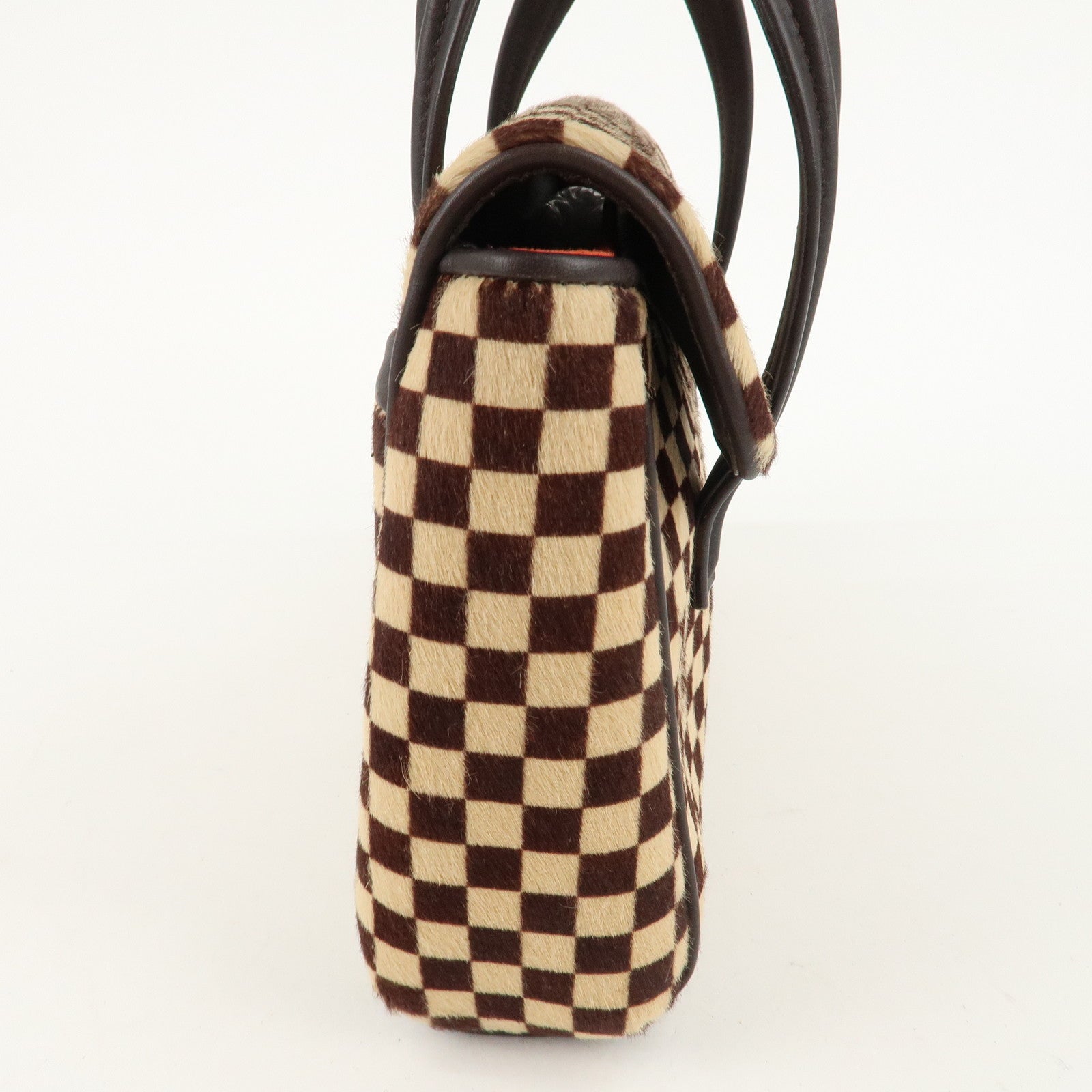 Louis Vuitton Damier Sauvage Lion Hand Bag Beige Brown M92131 Used