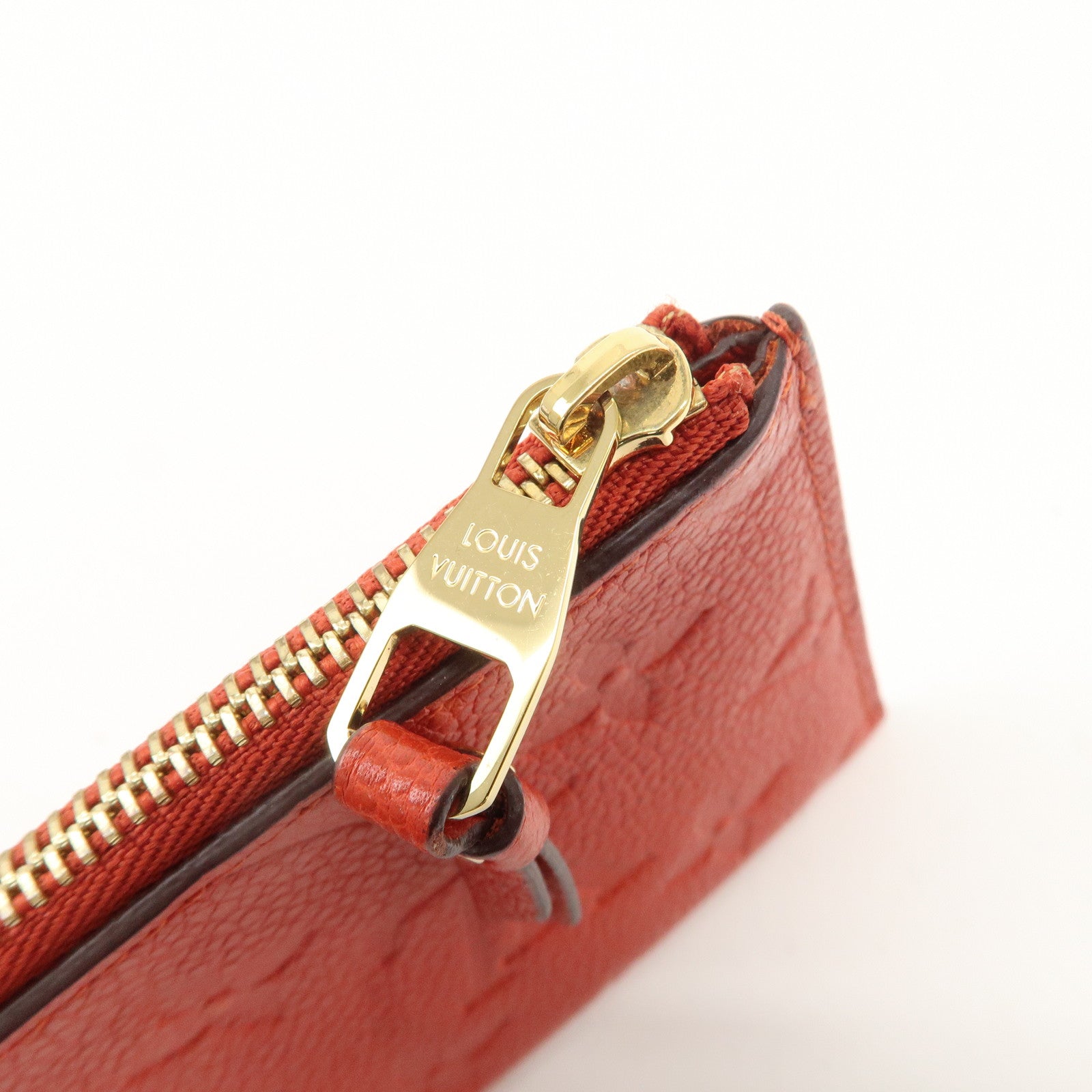 Louis Vuitton Monogram Empreinte Portefeuille Cerise Cion Case Used